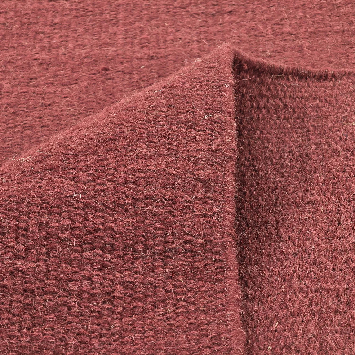 Uldtæppe - Hamilton (dyb rød)
