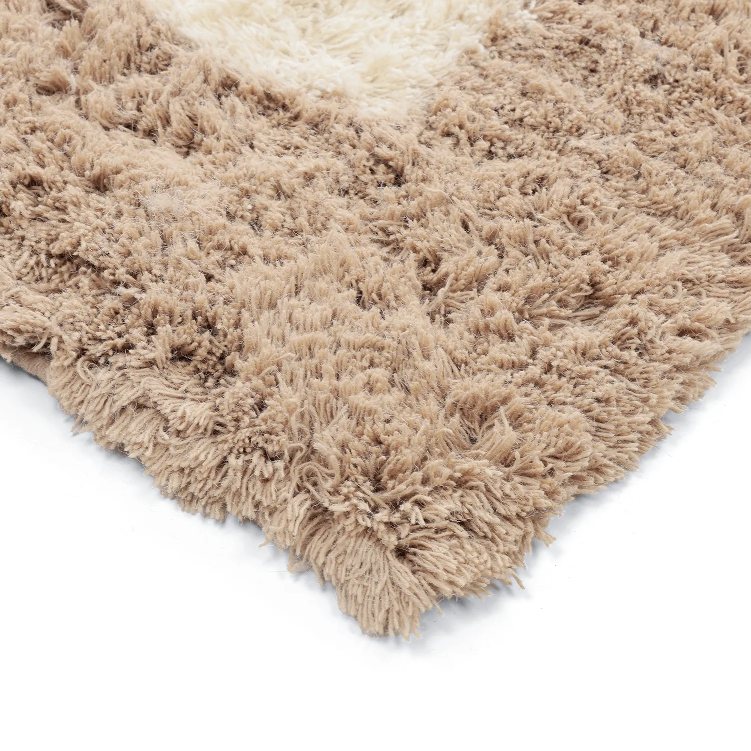 Uldtæppe - Khenifra Handknot Wool Premium (creme/beige)