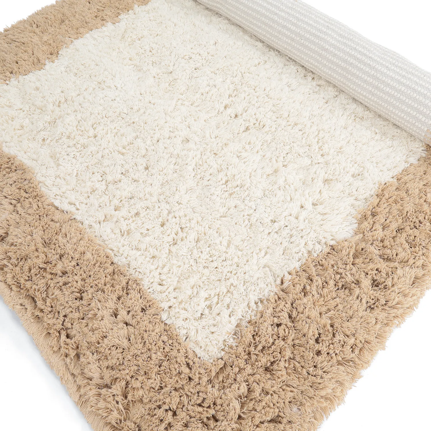 Uldtæppe - Khenifra Handknot Wool Premium (creme/beige)