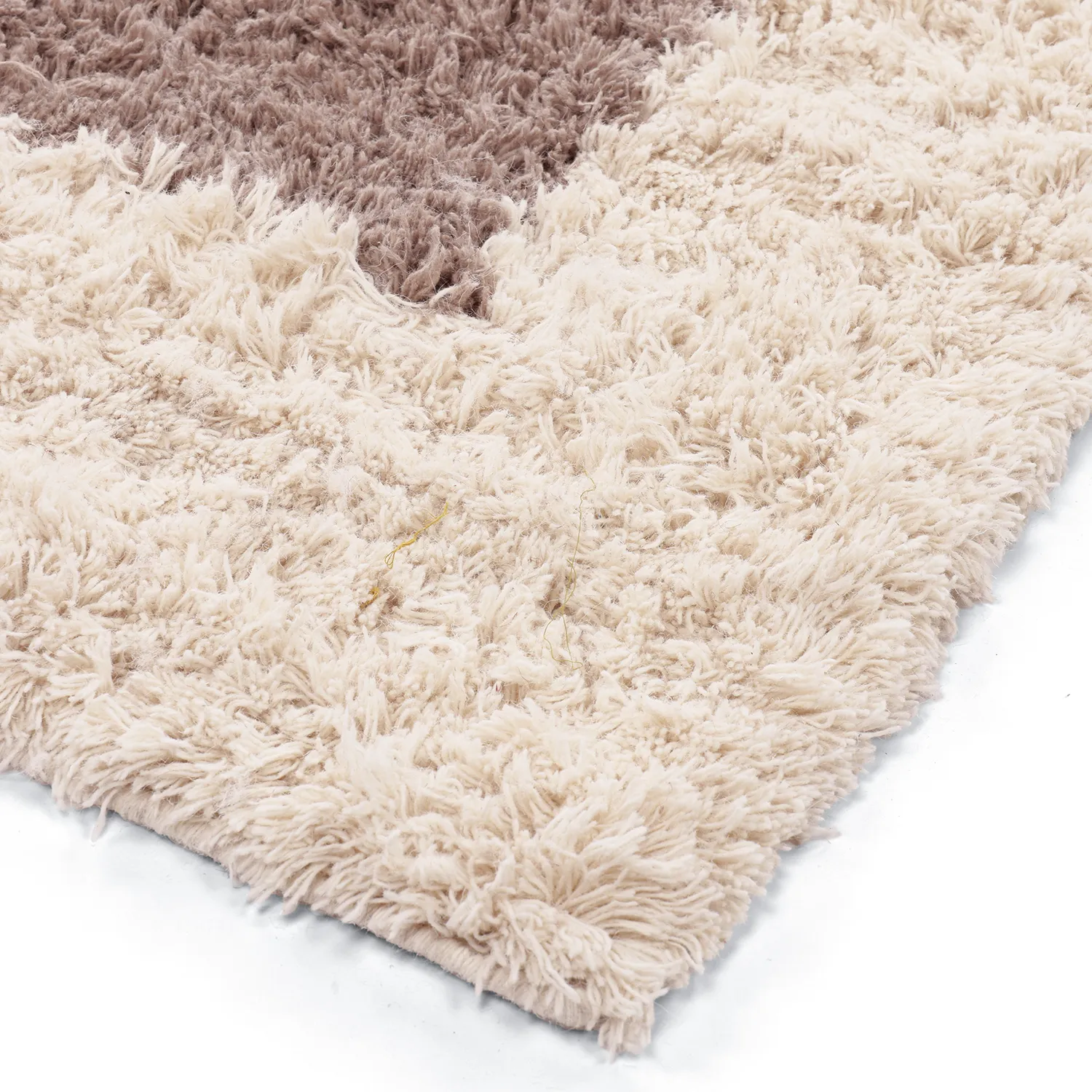 Uldtæppe - Khenifra Handknot Wool Premium (taupe/creme)