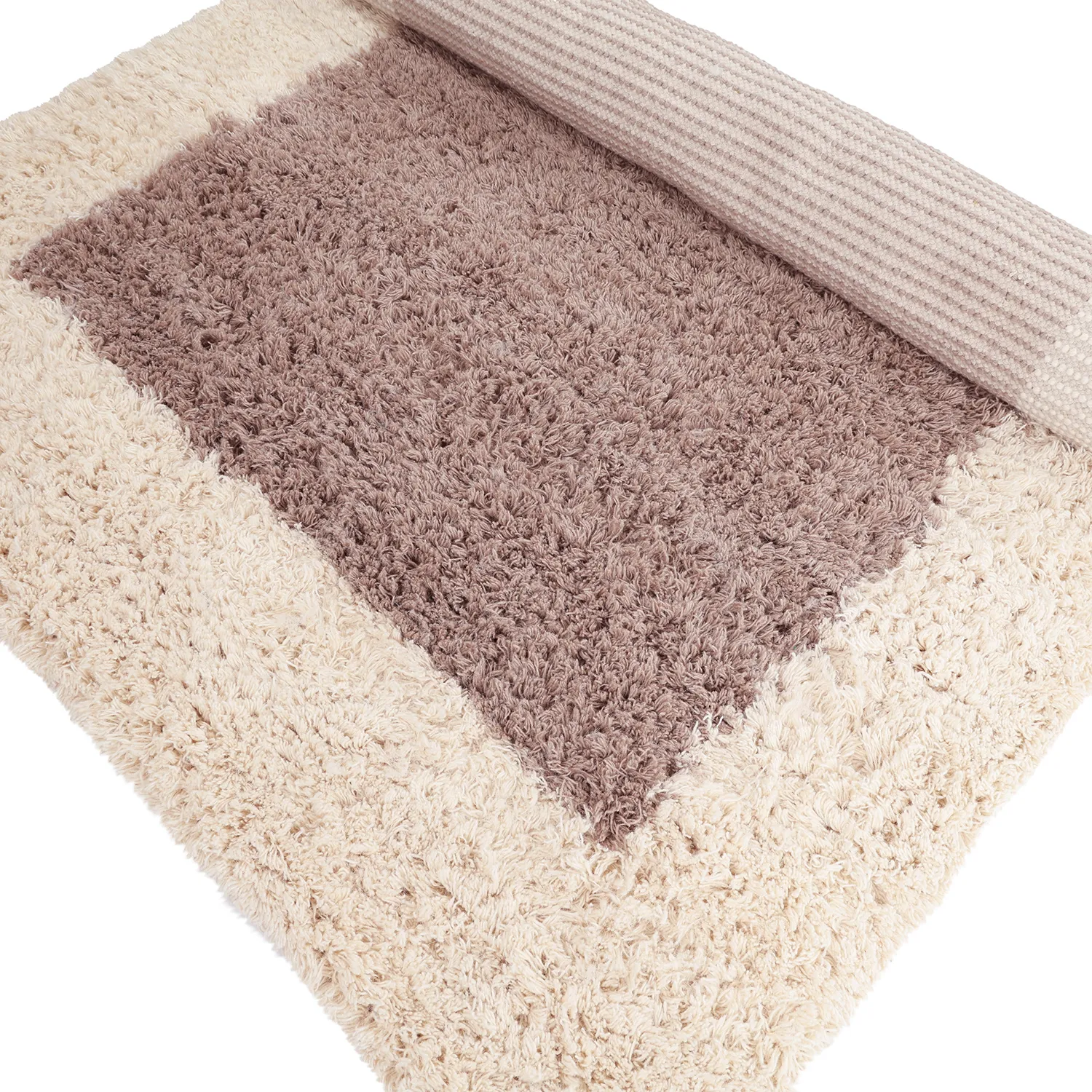 Uldtæppe - Khenifra Handknot Wool Premium (taupe/creme)