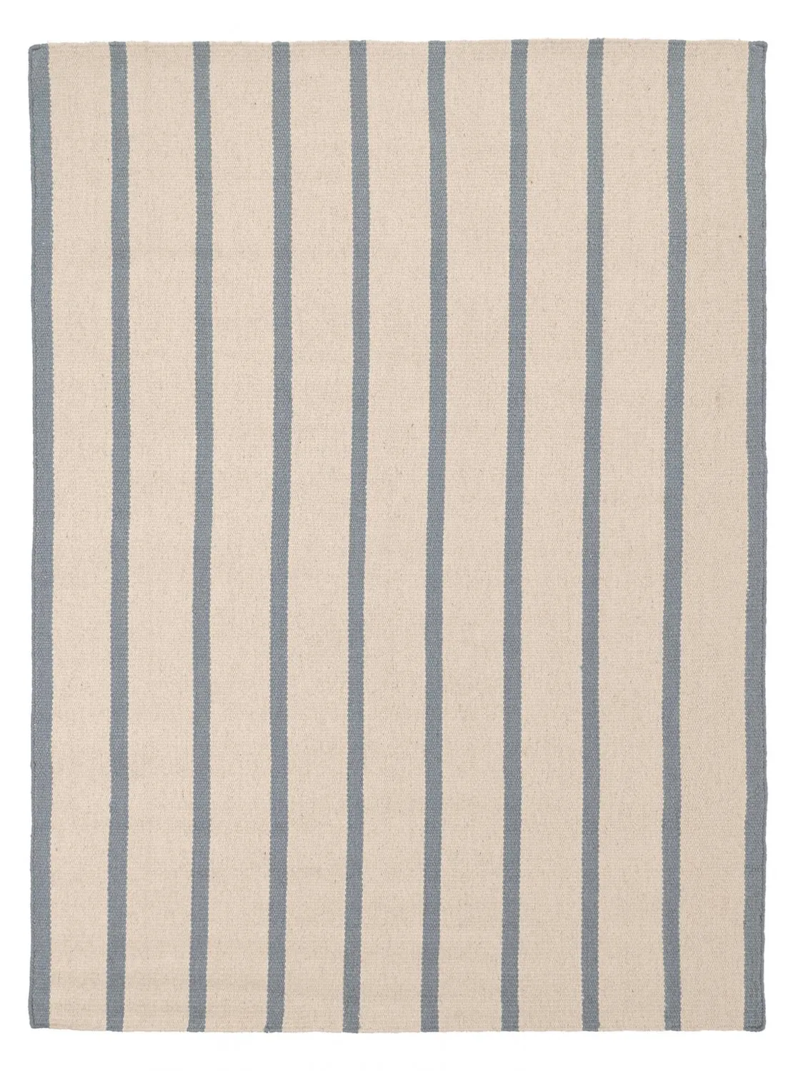 Uldtæppe - Luton (faded denim/hvid)