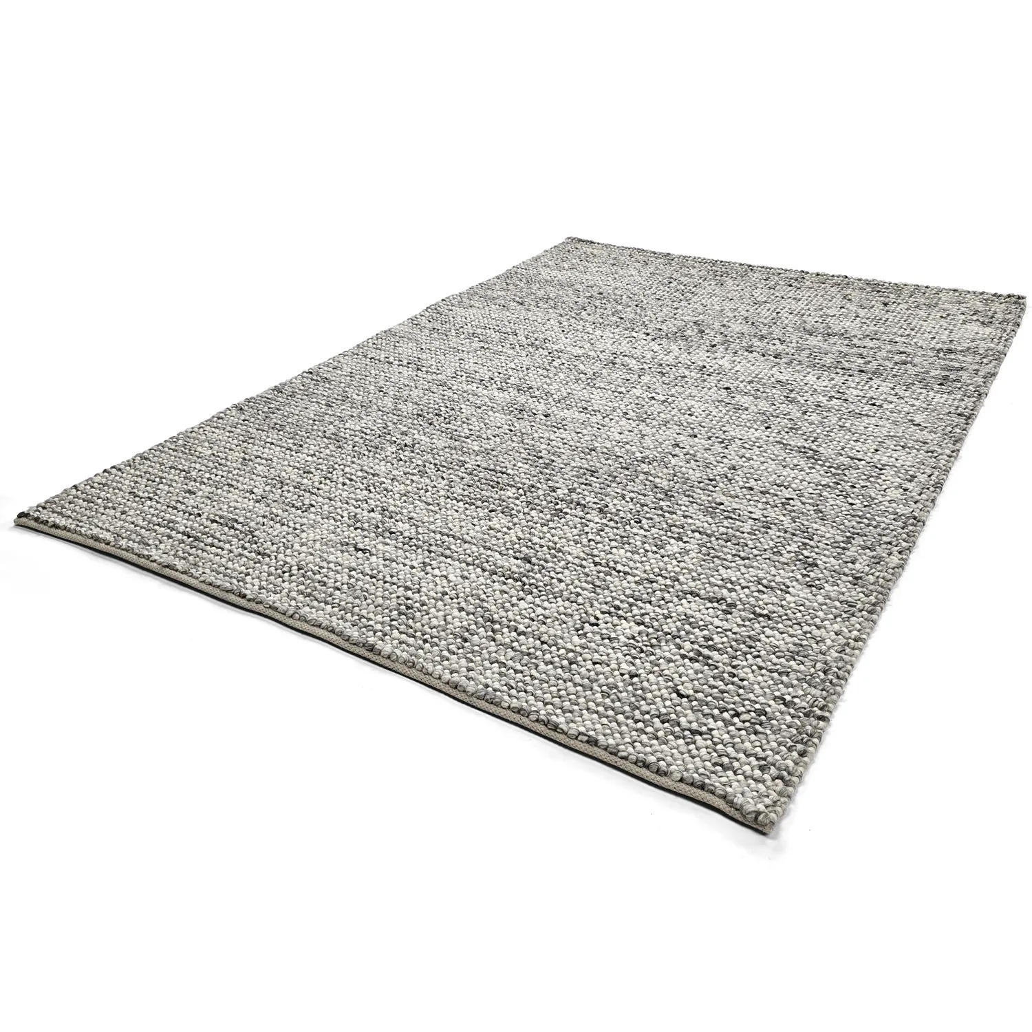 Uldtæppe - Mesra (grå/hvid)