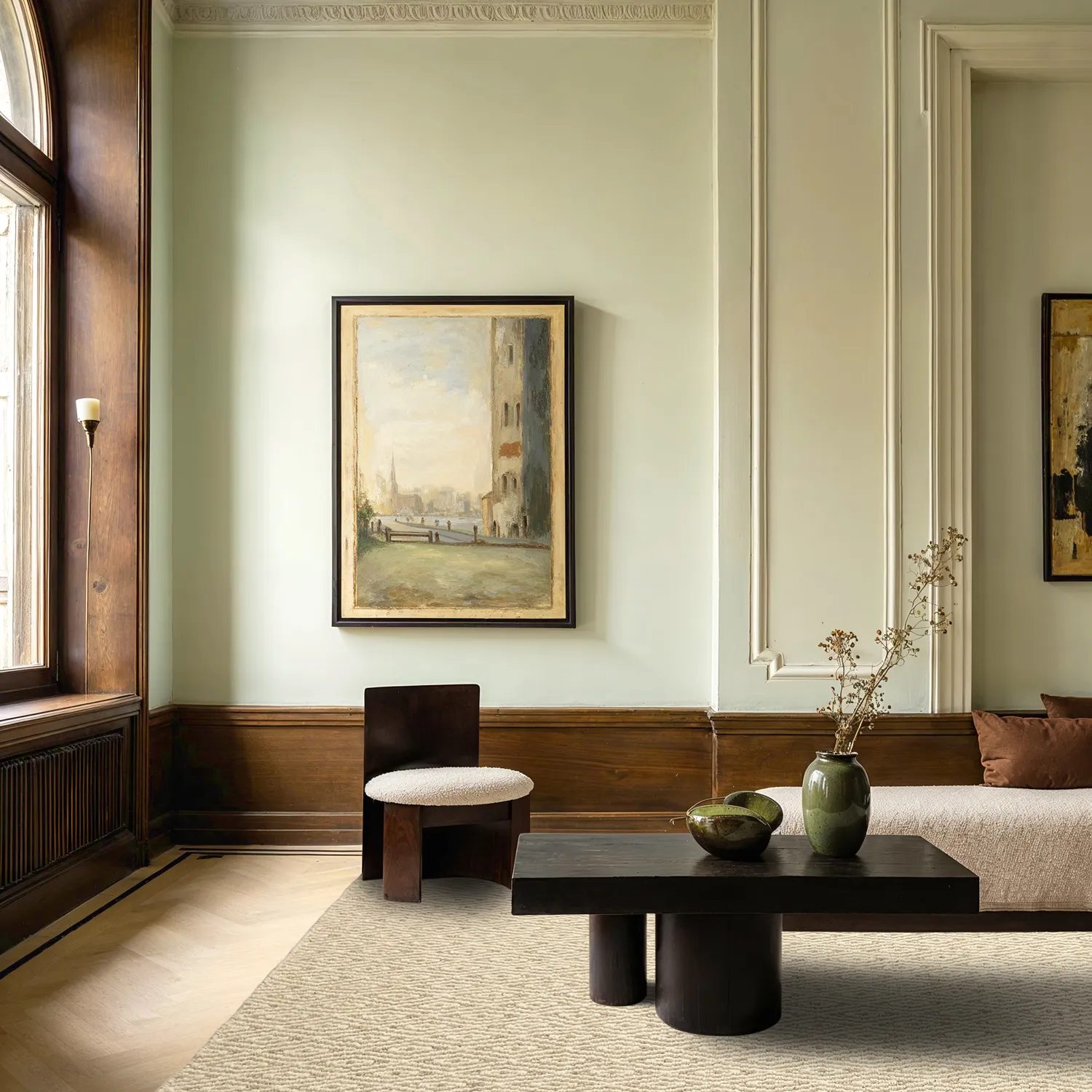 Uldtæppe - Monastir (beige/hvid)