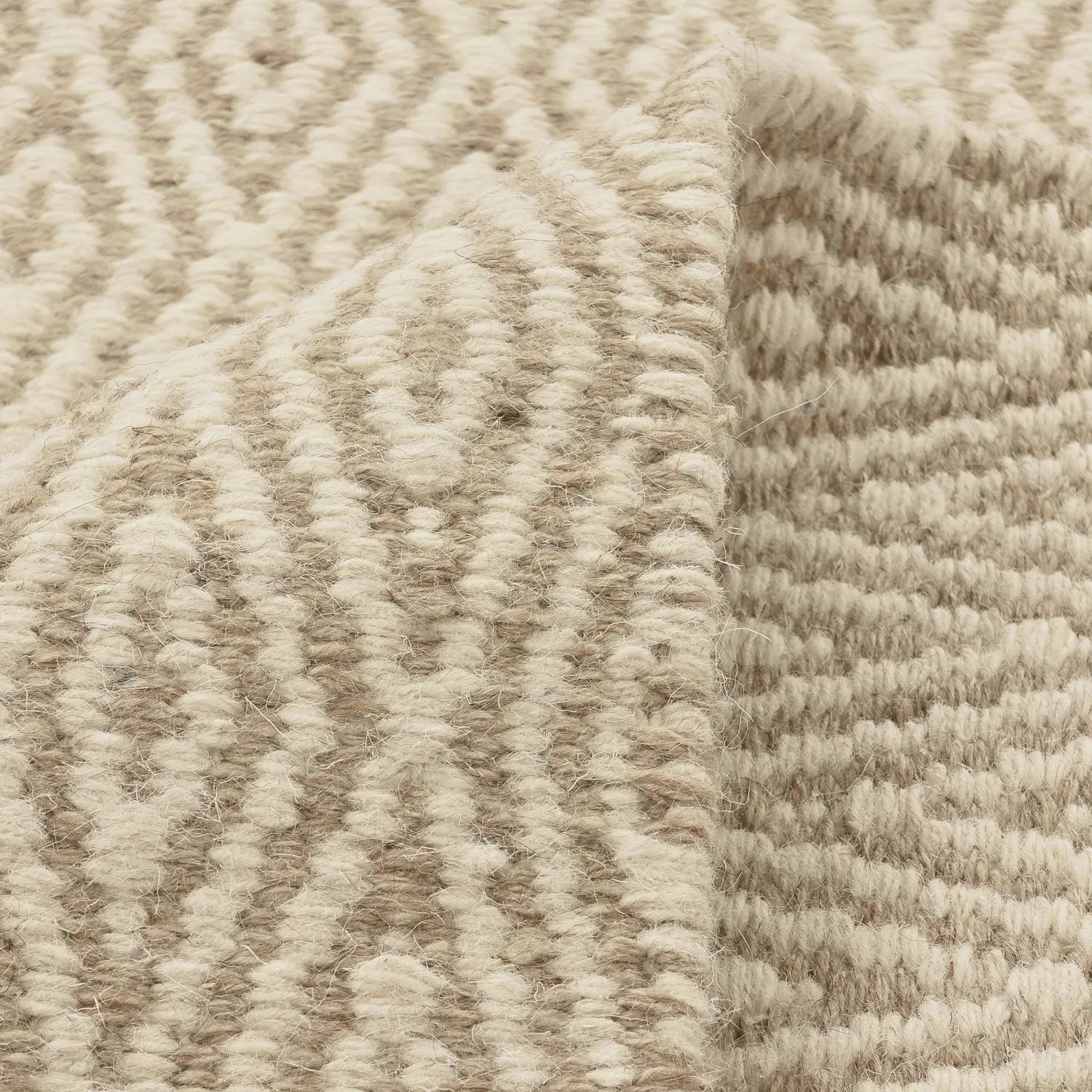 Uldtæppe - Monastir (beige/hvid)