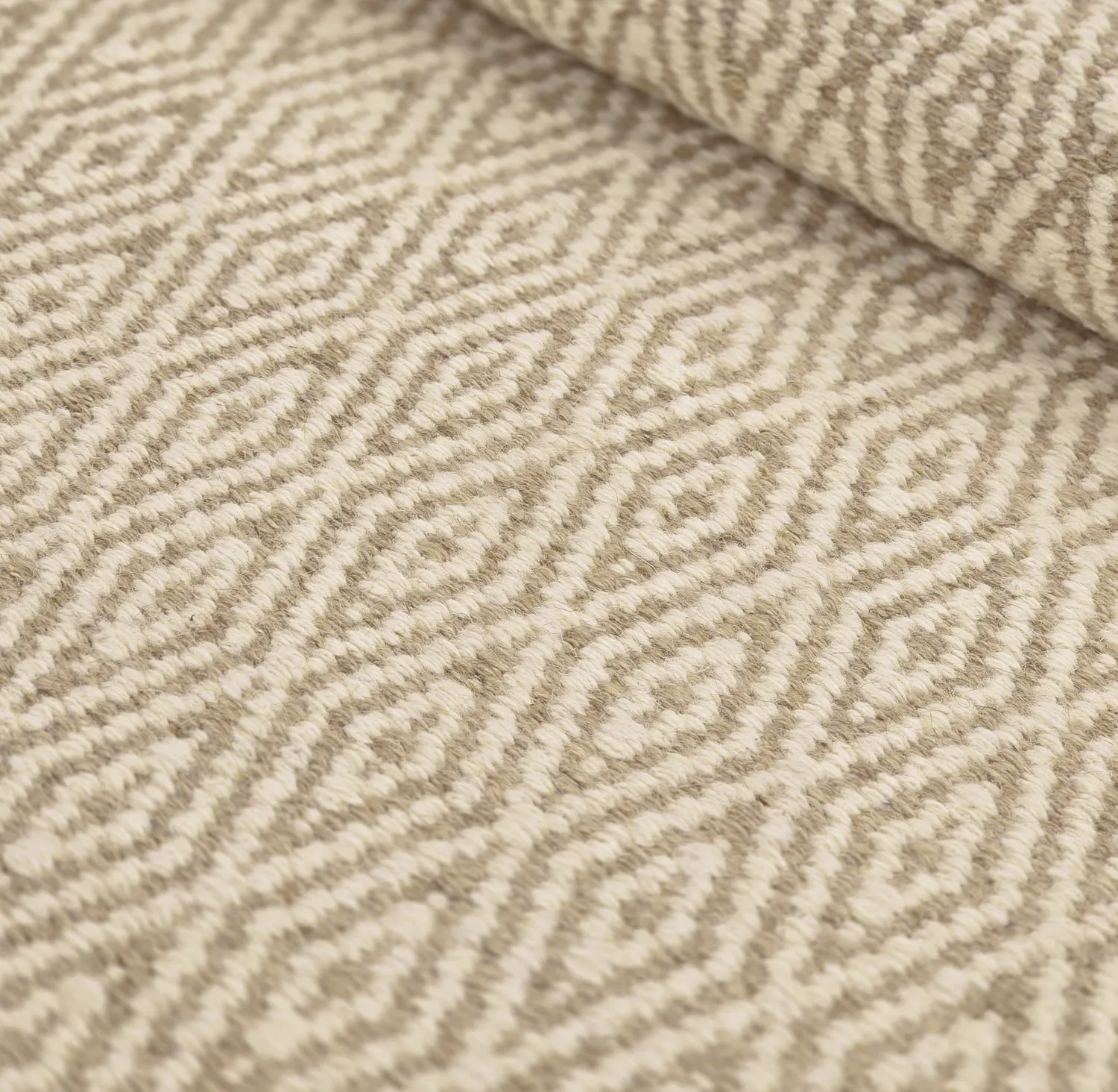 Uldtæppe - Monastir (beige/hvid)