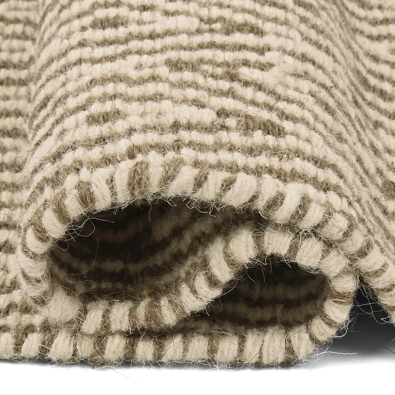 Uldtæppe - Monastir (brun/hvid)