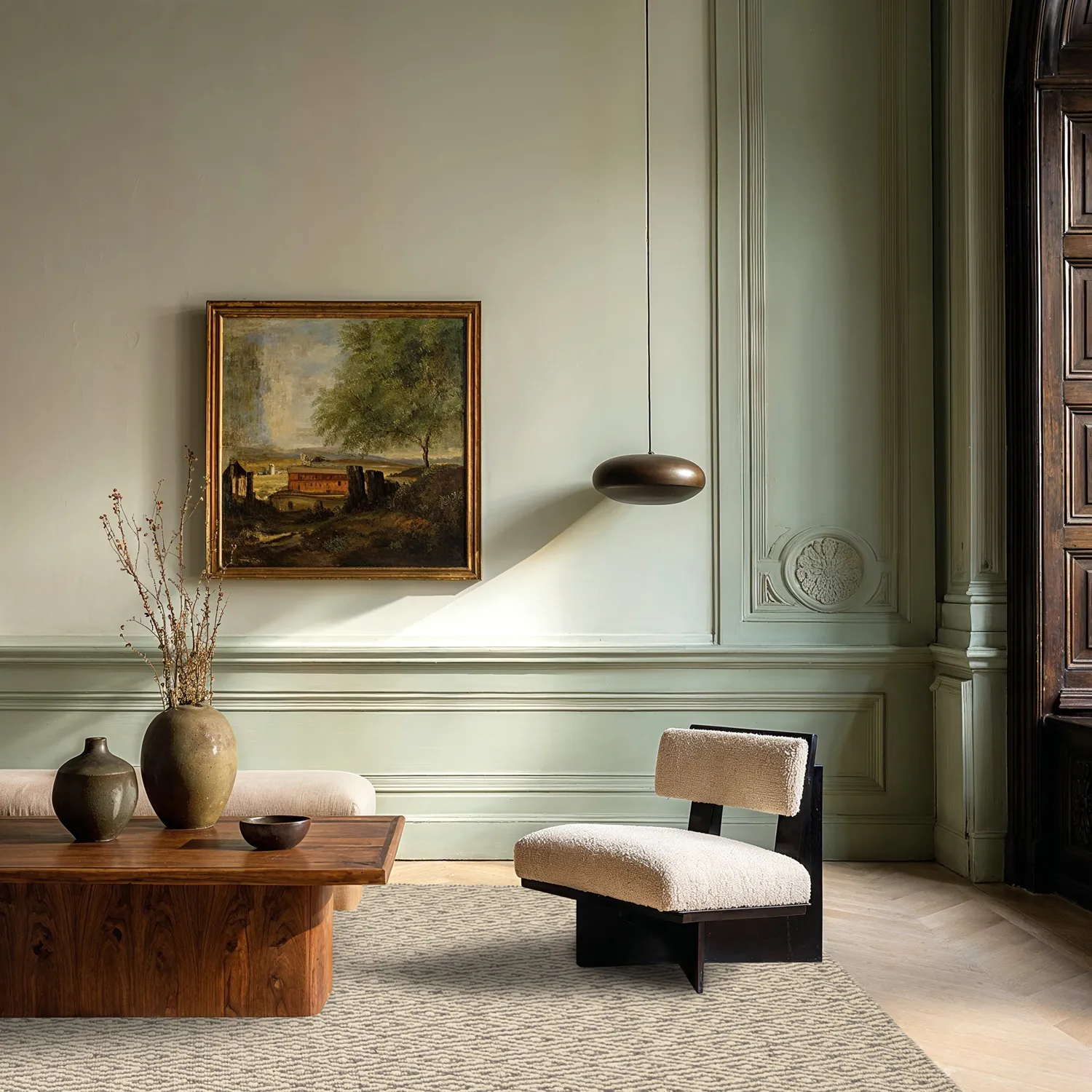 Uldtæppe - Monastir (grå/hvid)