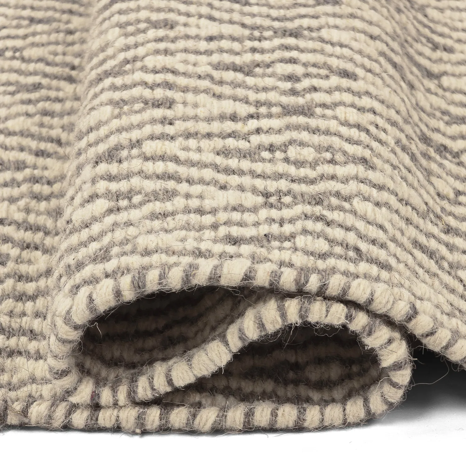 Uldtæppe - Monastir (grå/hvid)