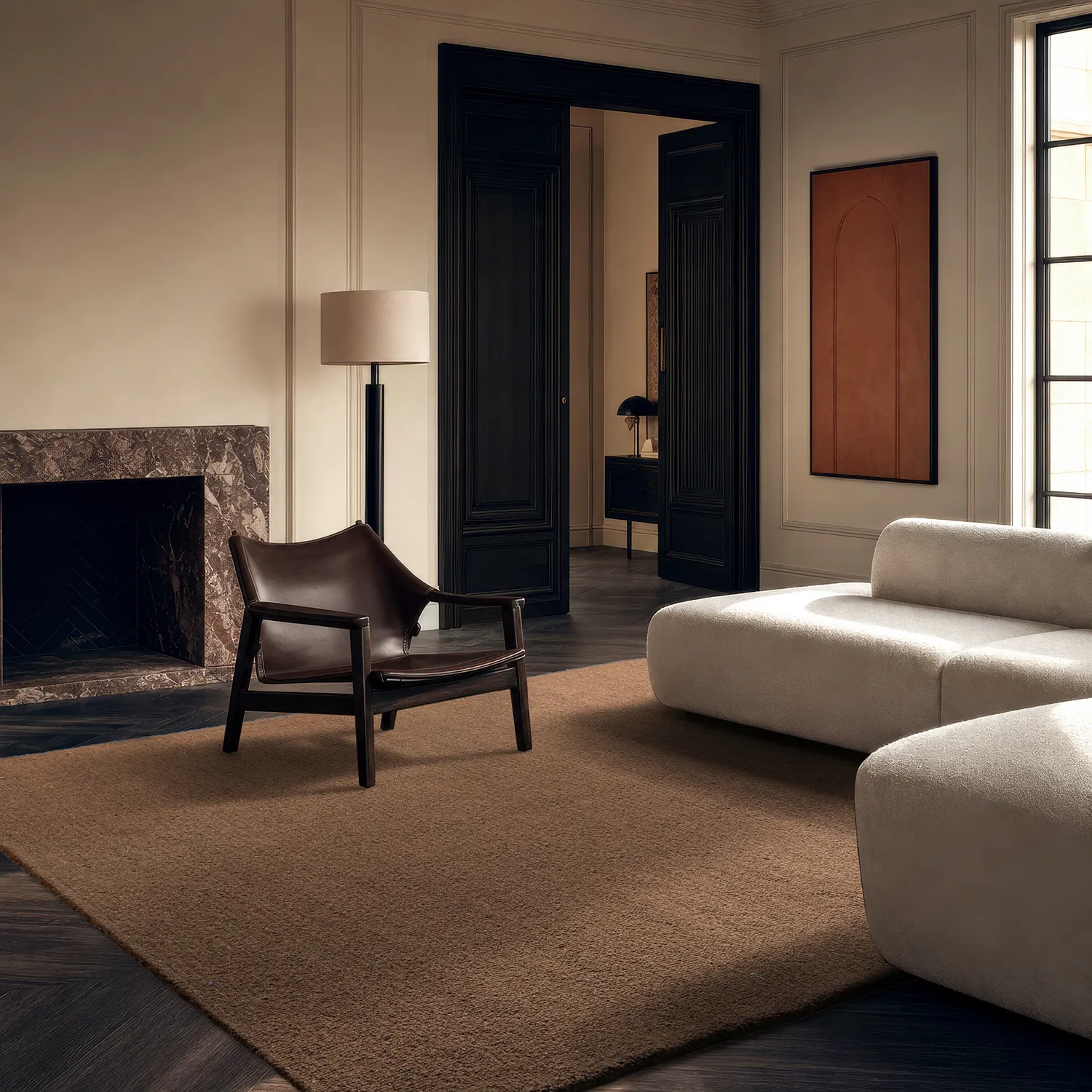 Uldtæppe - Montmartre Loop Handtufted Wool (brun)
