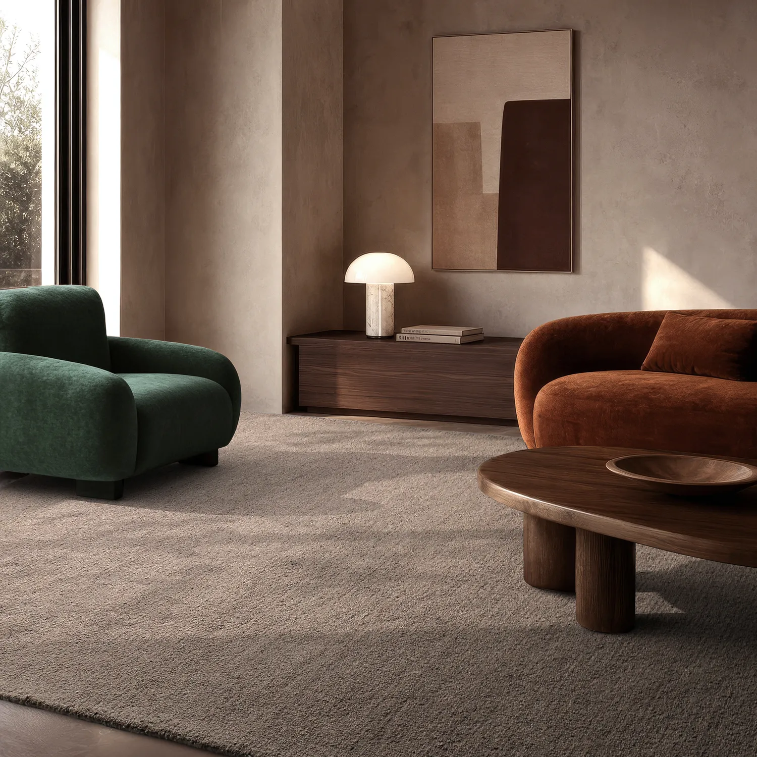 Uldtæppe - Montmartre Loop Handtufted Wool (taupe)