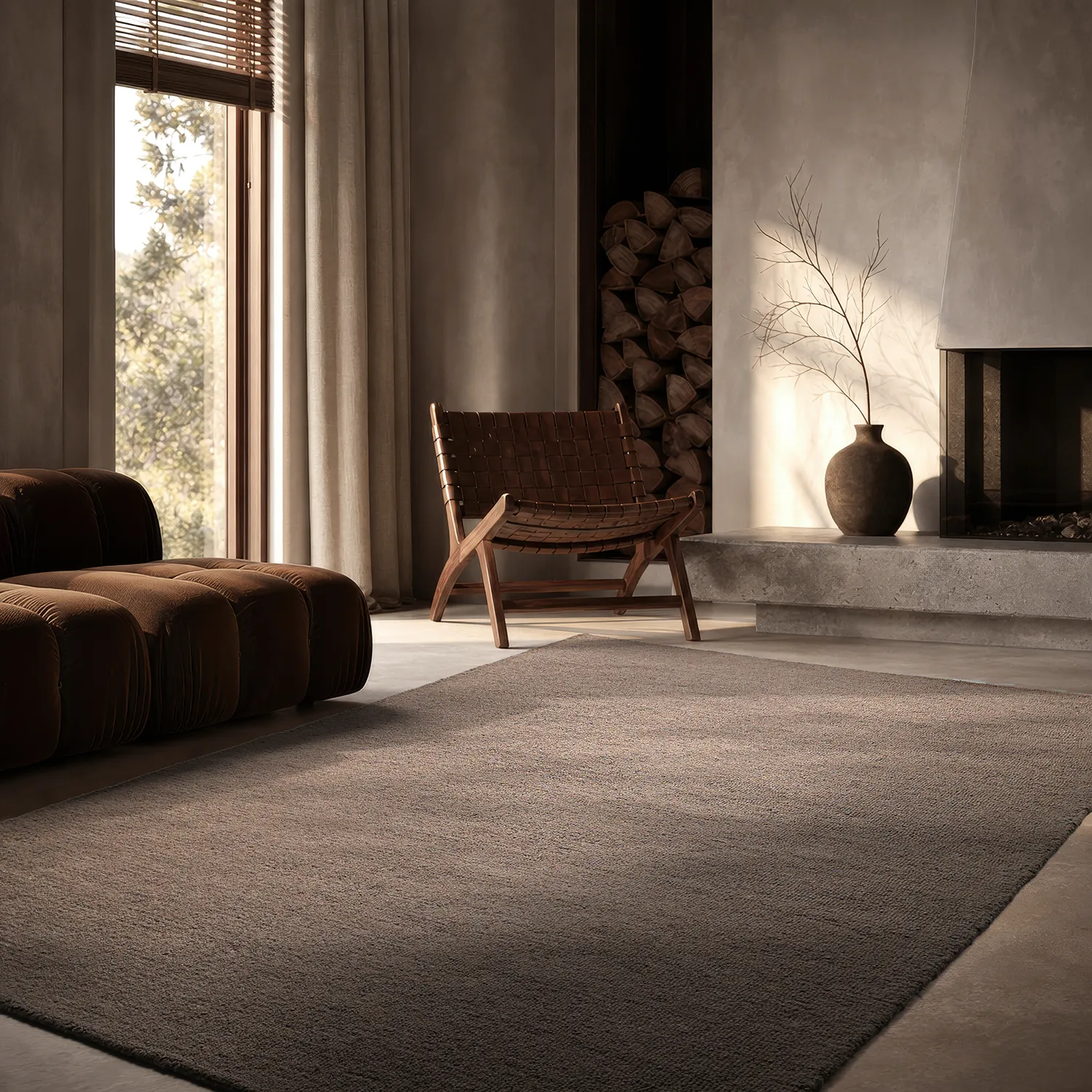 Uldtæppe - Montmartre Loop Handtufted Wool (taupe)