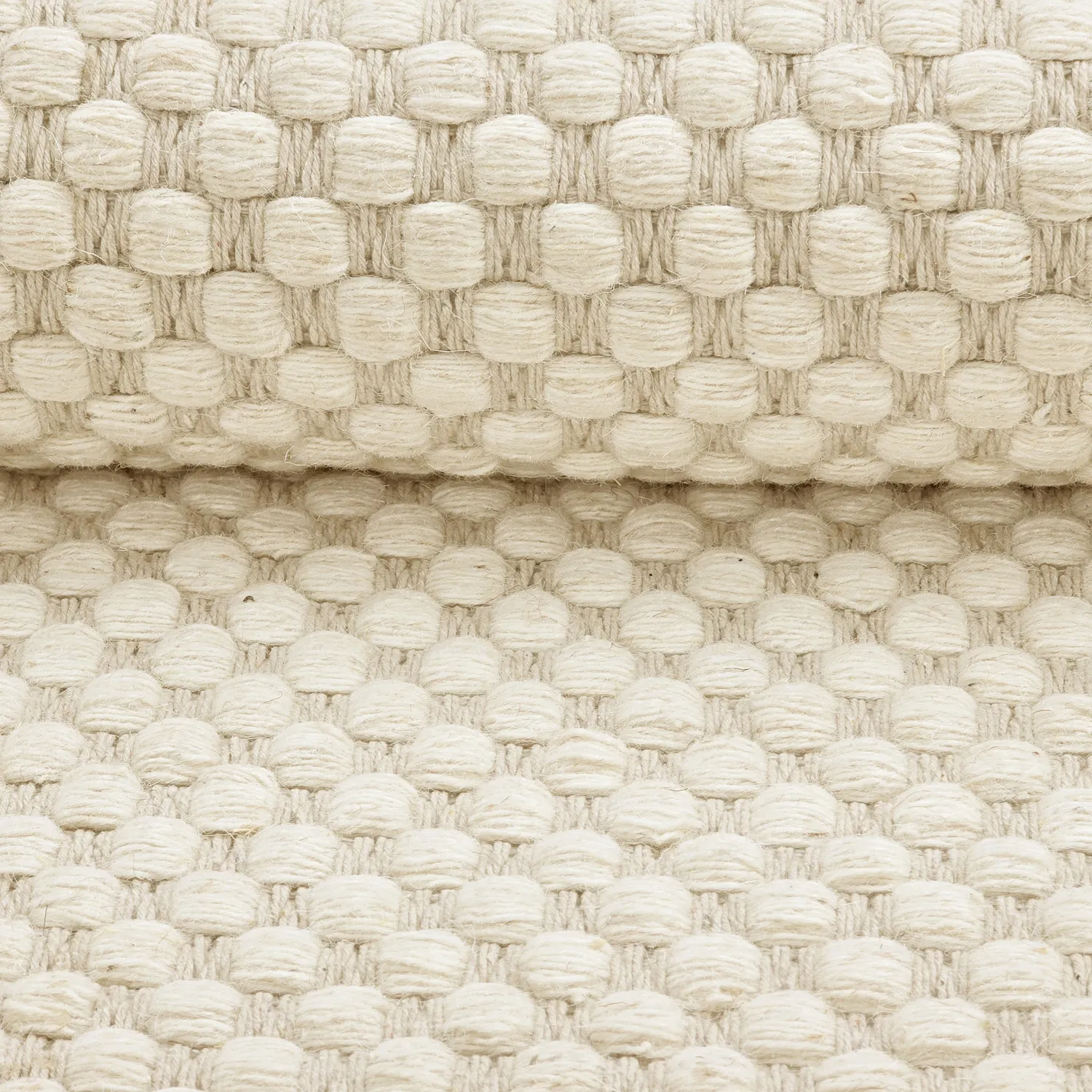 Uldtæppe - Ovelia (beige/hvid)