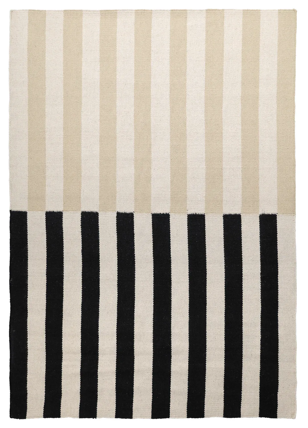 Uldtæppe - Peniche (creme/beige)