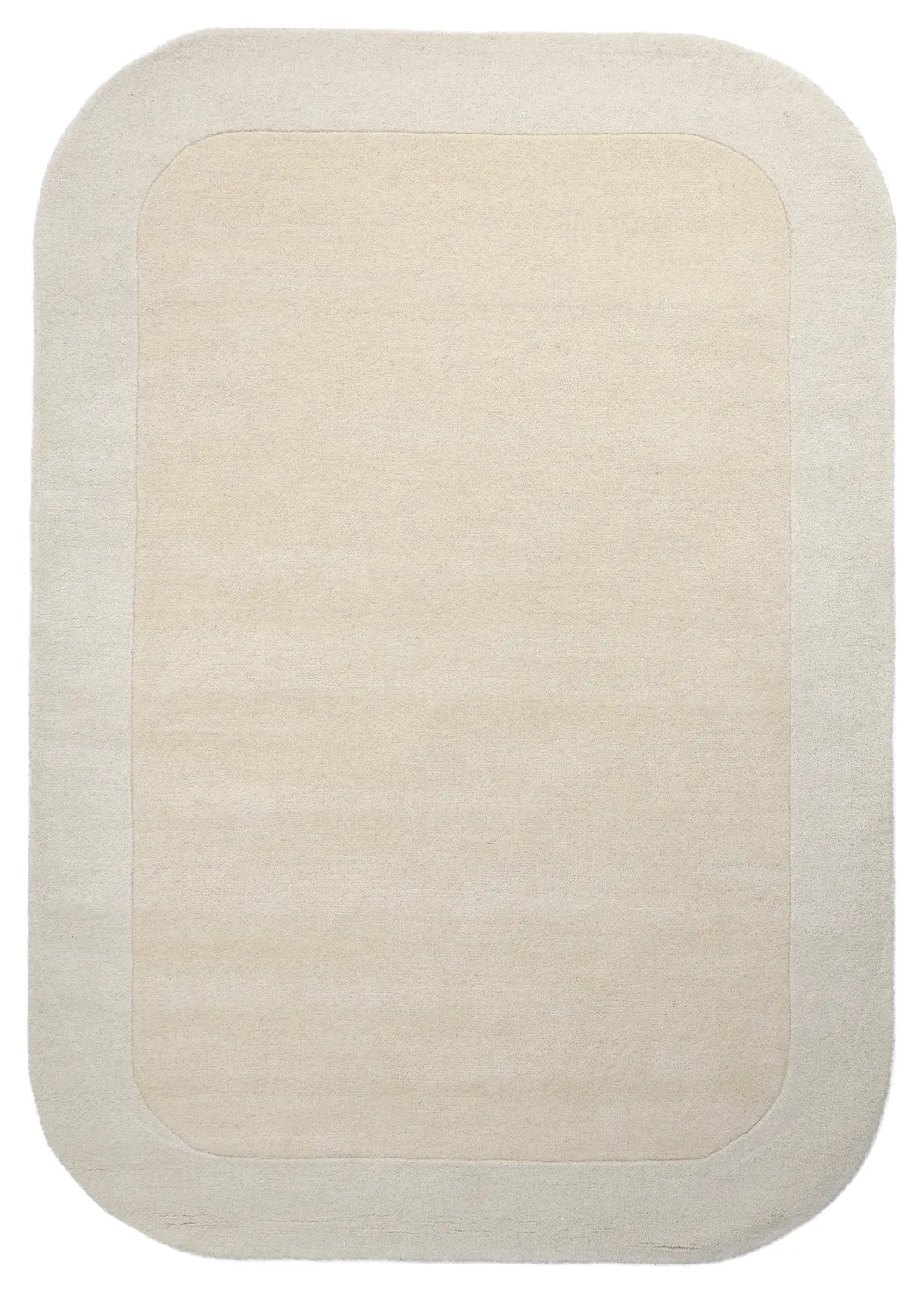 Uldtæppe - Puri Hand Tufted Wool Premium (creme/hvid)