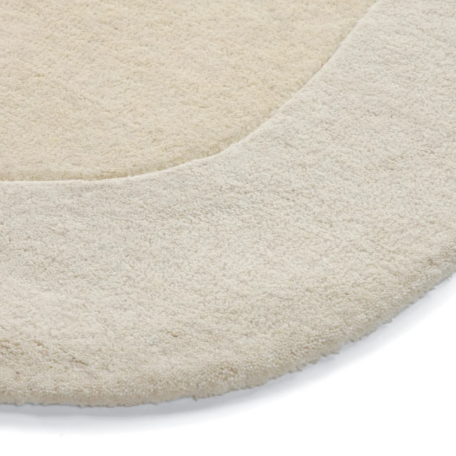 Uldtæppe - Puri Hand Tufted Wool Premium (creme/hvid)