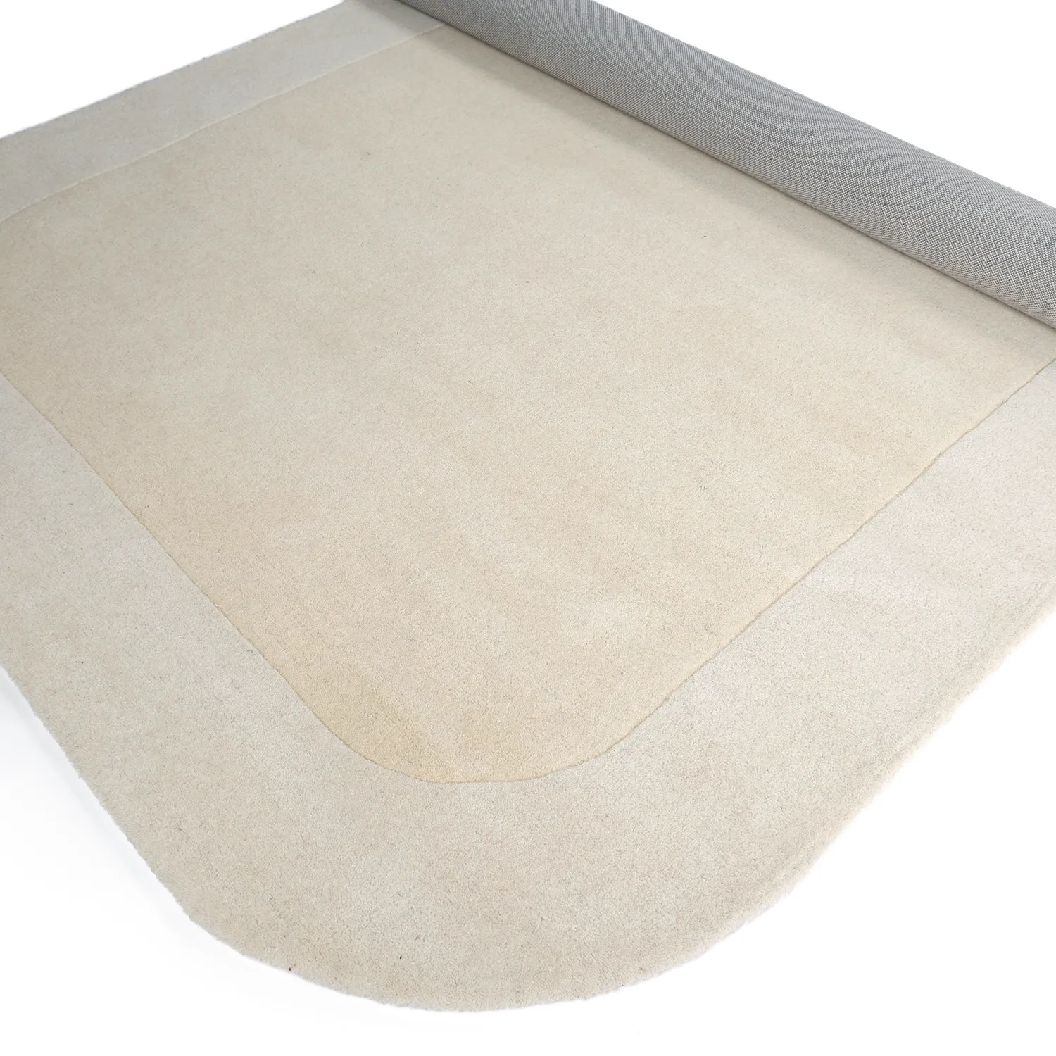 Uldtæppe - Puri Hand Tufted Wool Premium (creme/hvid)