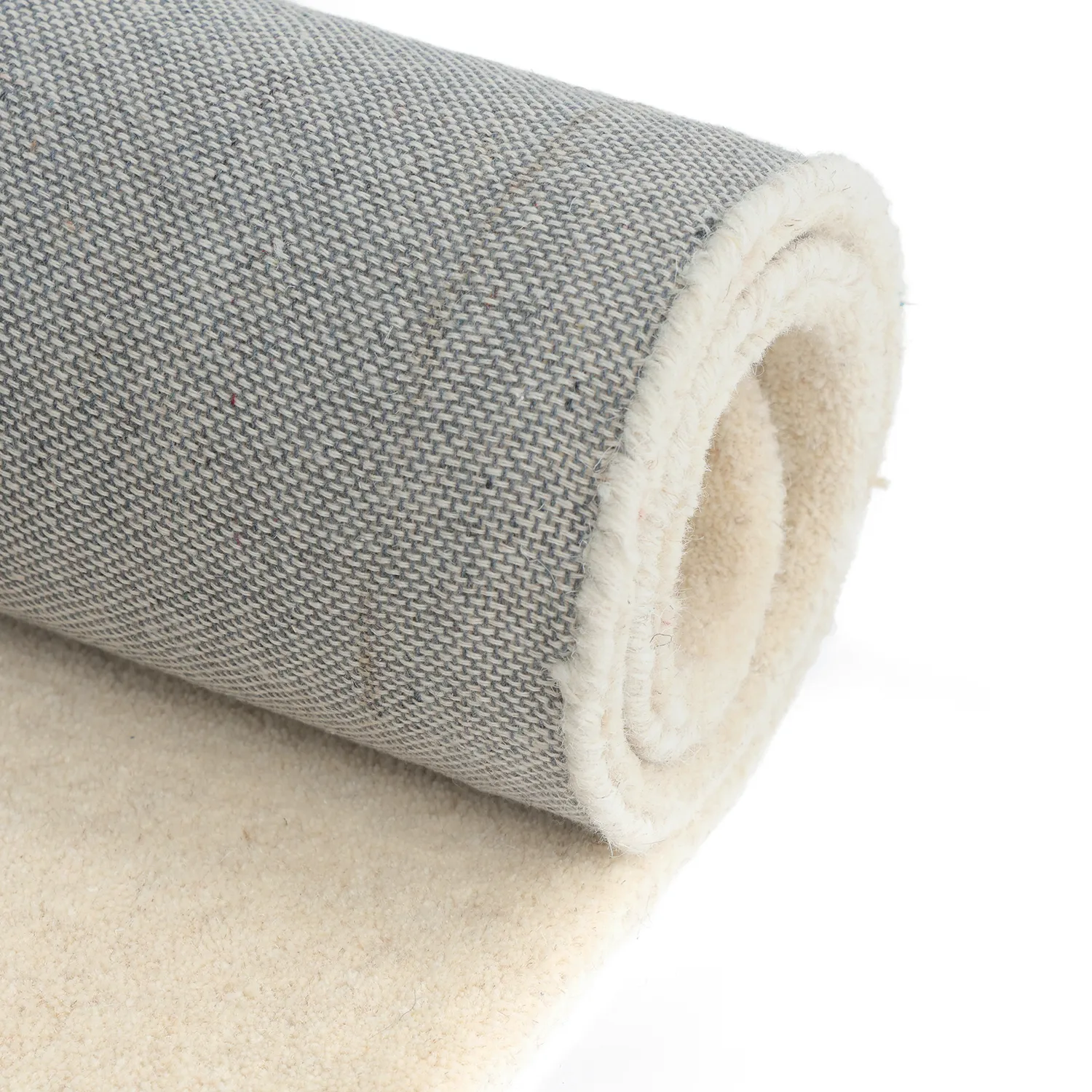Uldtæppe - Puri Hand Tufted Wool Premium (grøn/creme)