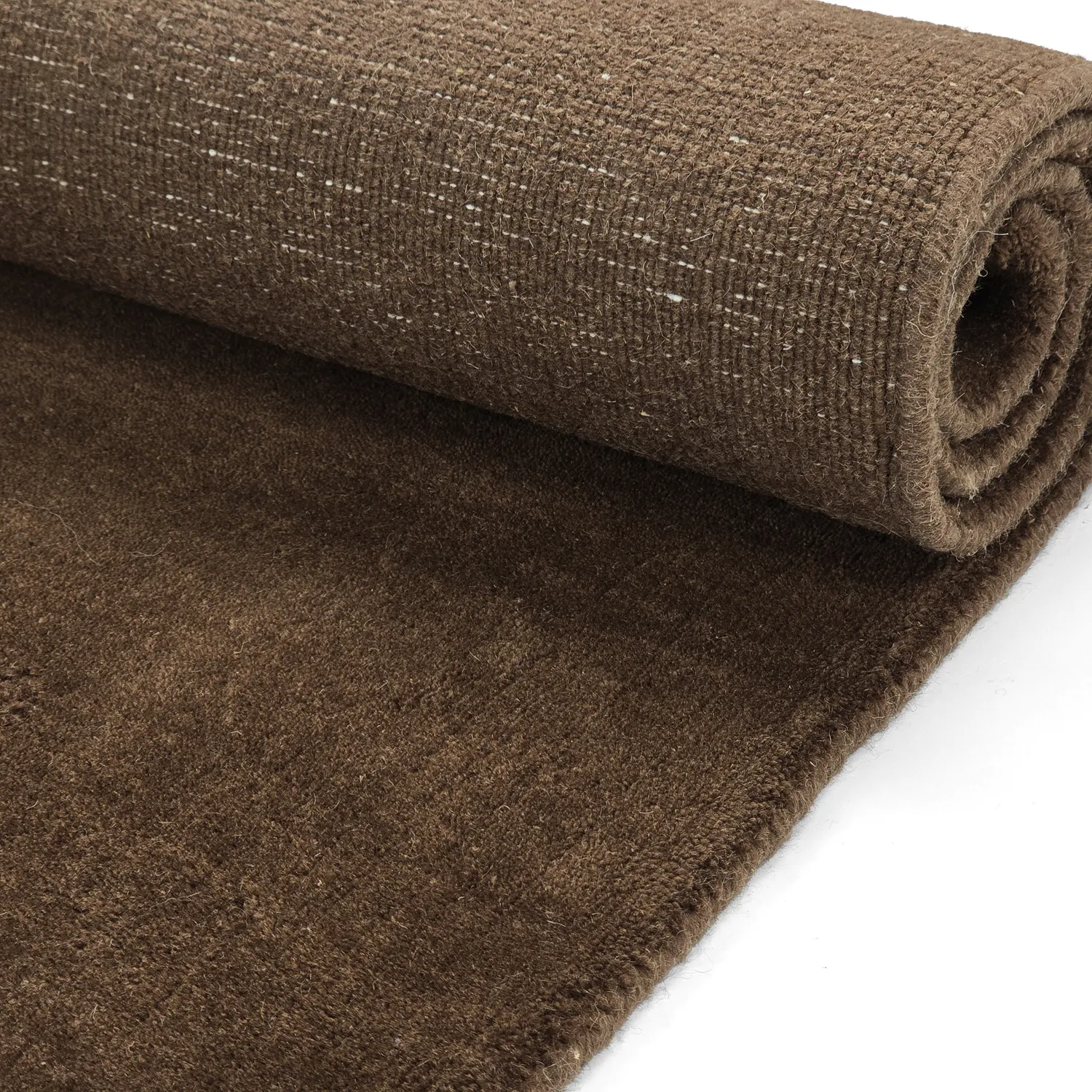 Uldtæppe - Rozel Handloom Wool Premium (brun)