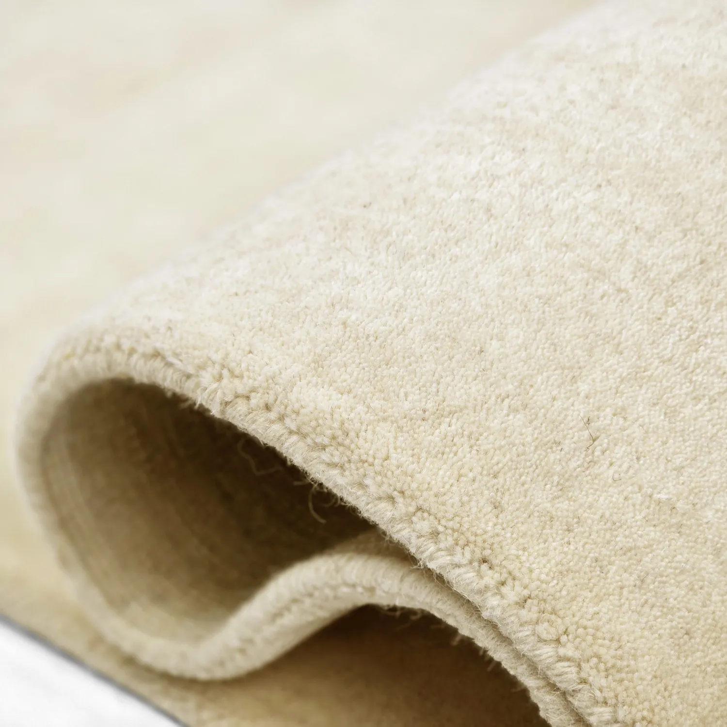 Uldtæppe - Rozel Handloom Wool Premium (fløde)
