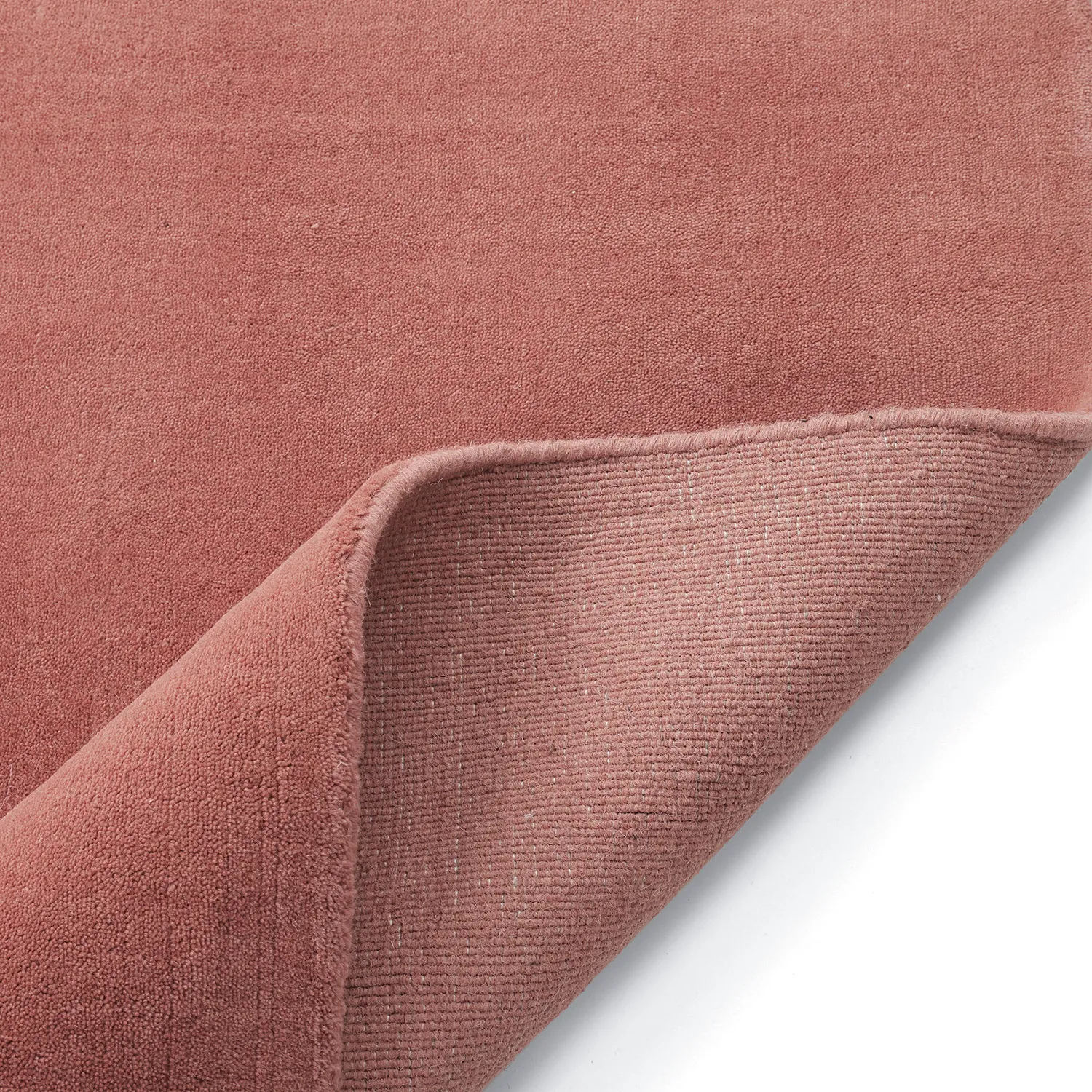 Uldtæppe - Rozel Handloom Wool Premium (støvet rød)