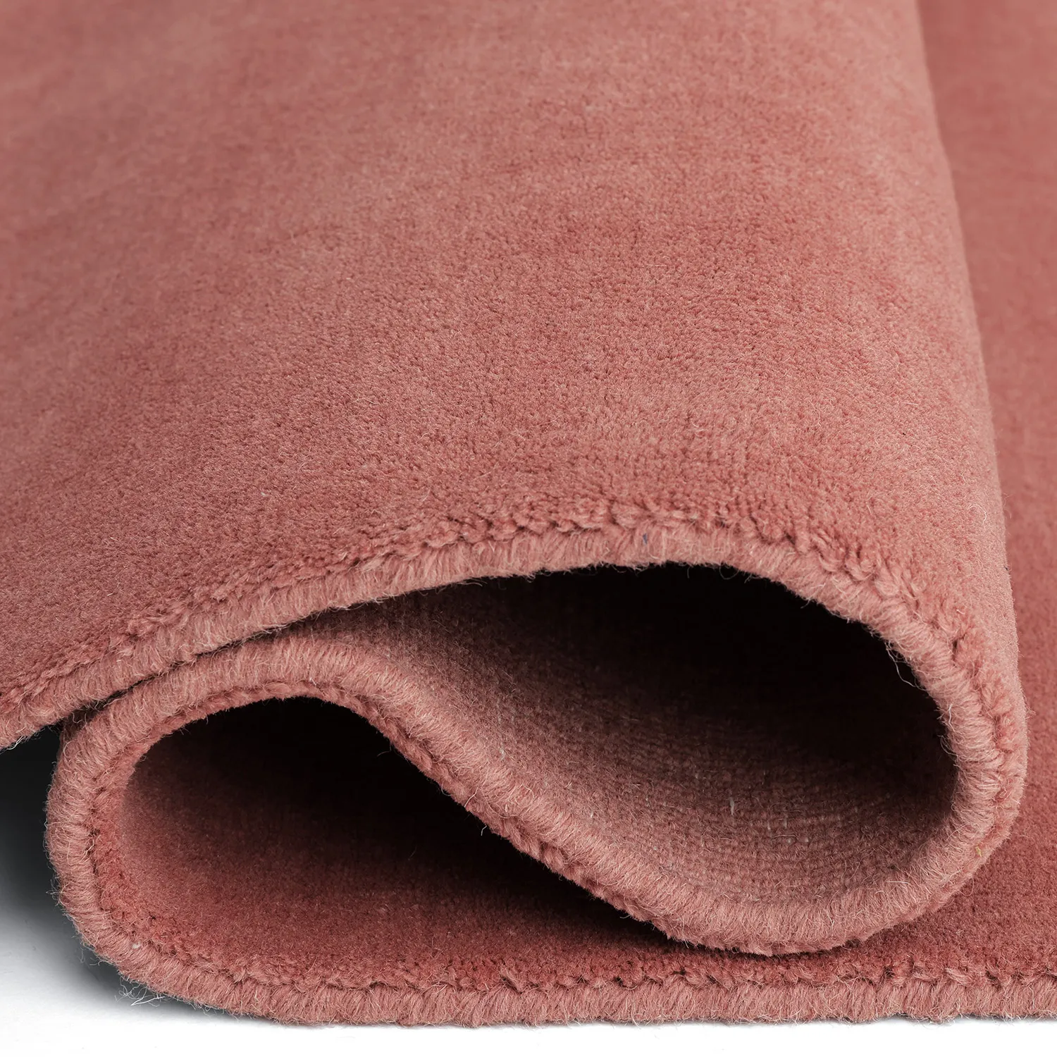 Uldtæppe - Rozel Handloom Wool Premium (støvet rød)