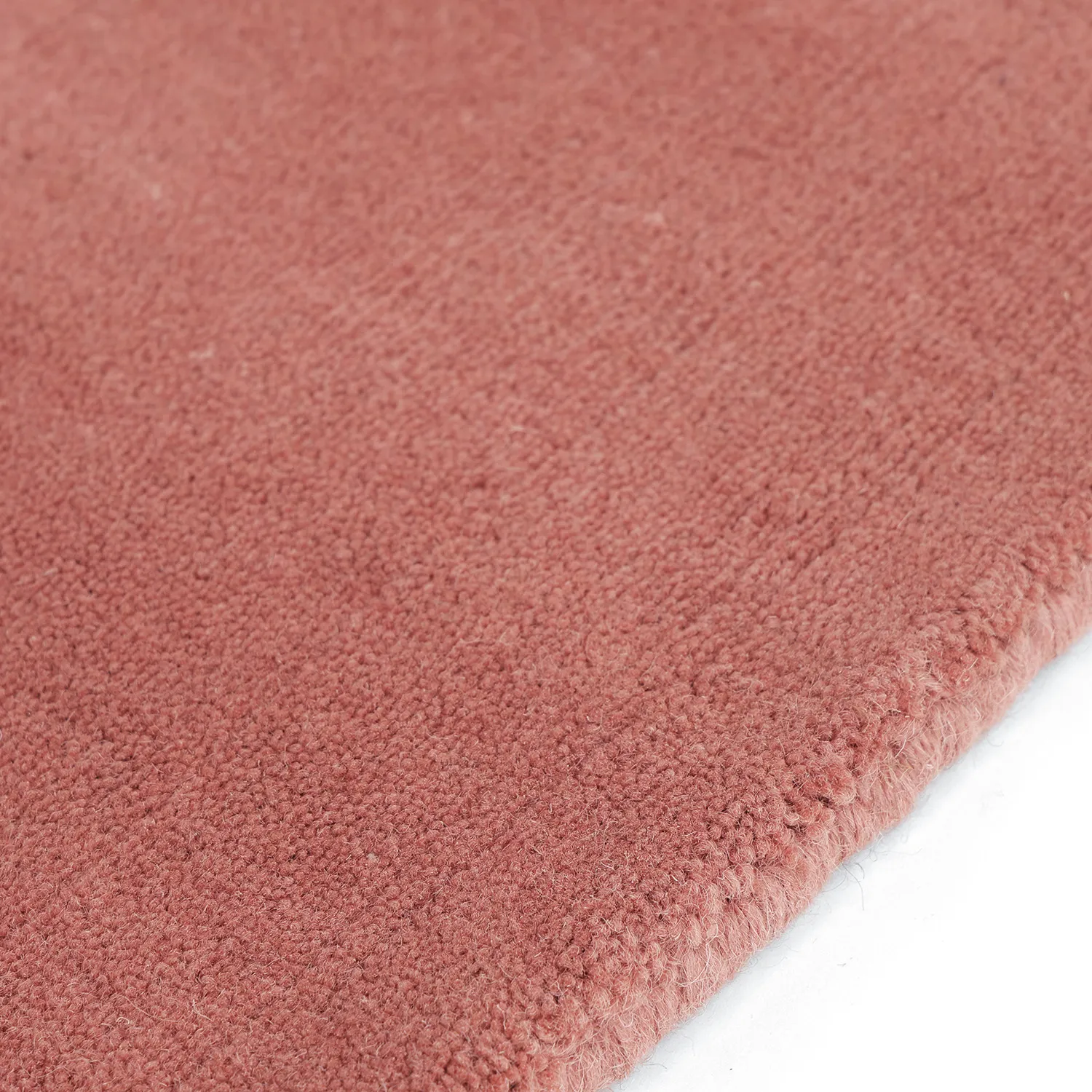 Uldtæppe - Rozel Handloom Wool Premium (støvet rød)