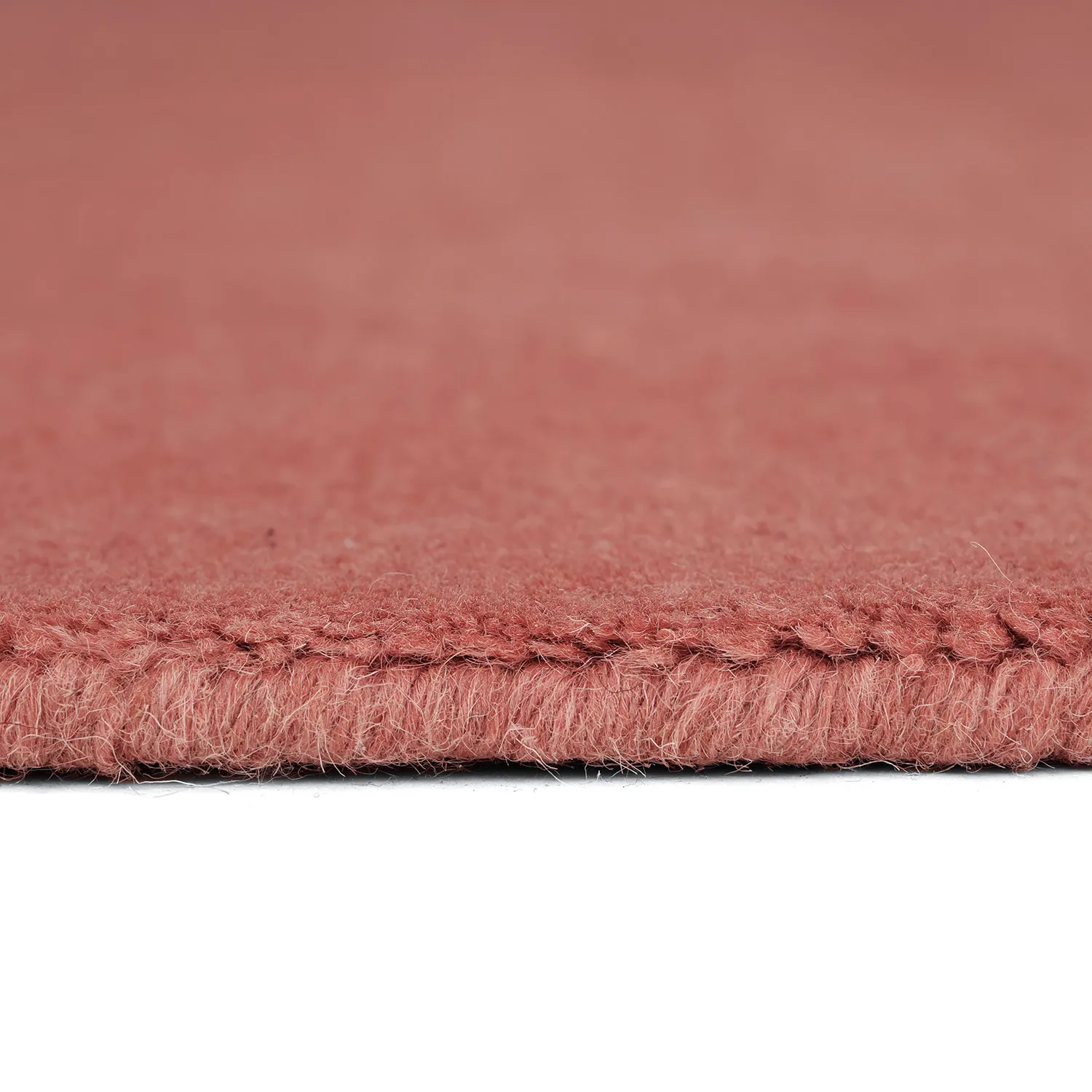 Uldtæppe - Rozel Handloom Wool Premium (støvet rød)