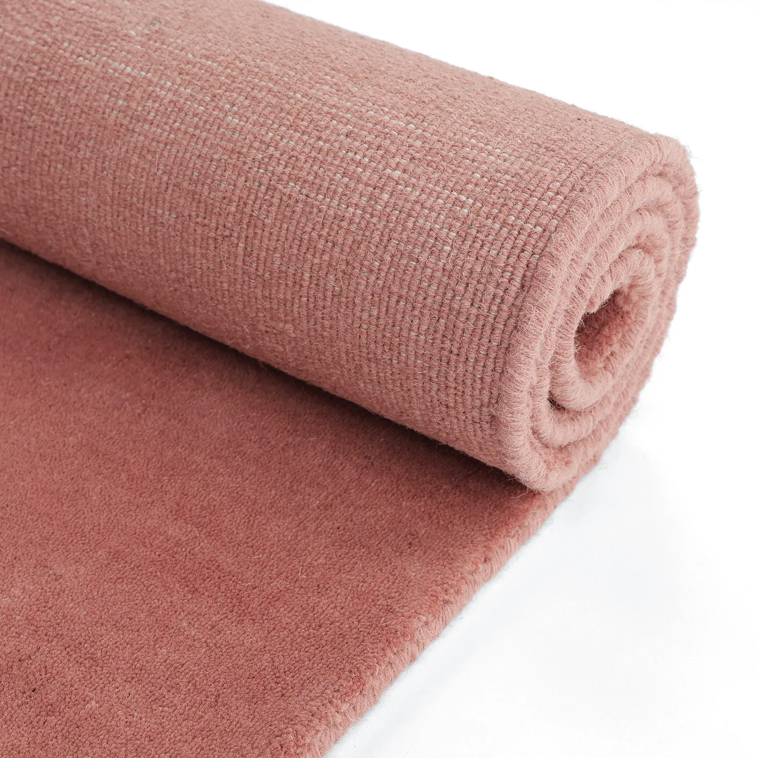 Uldtæppe - Rozel Handloom Wool Premium (støvet rød)