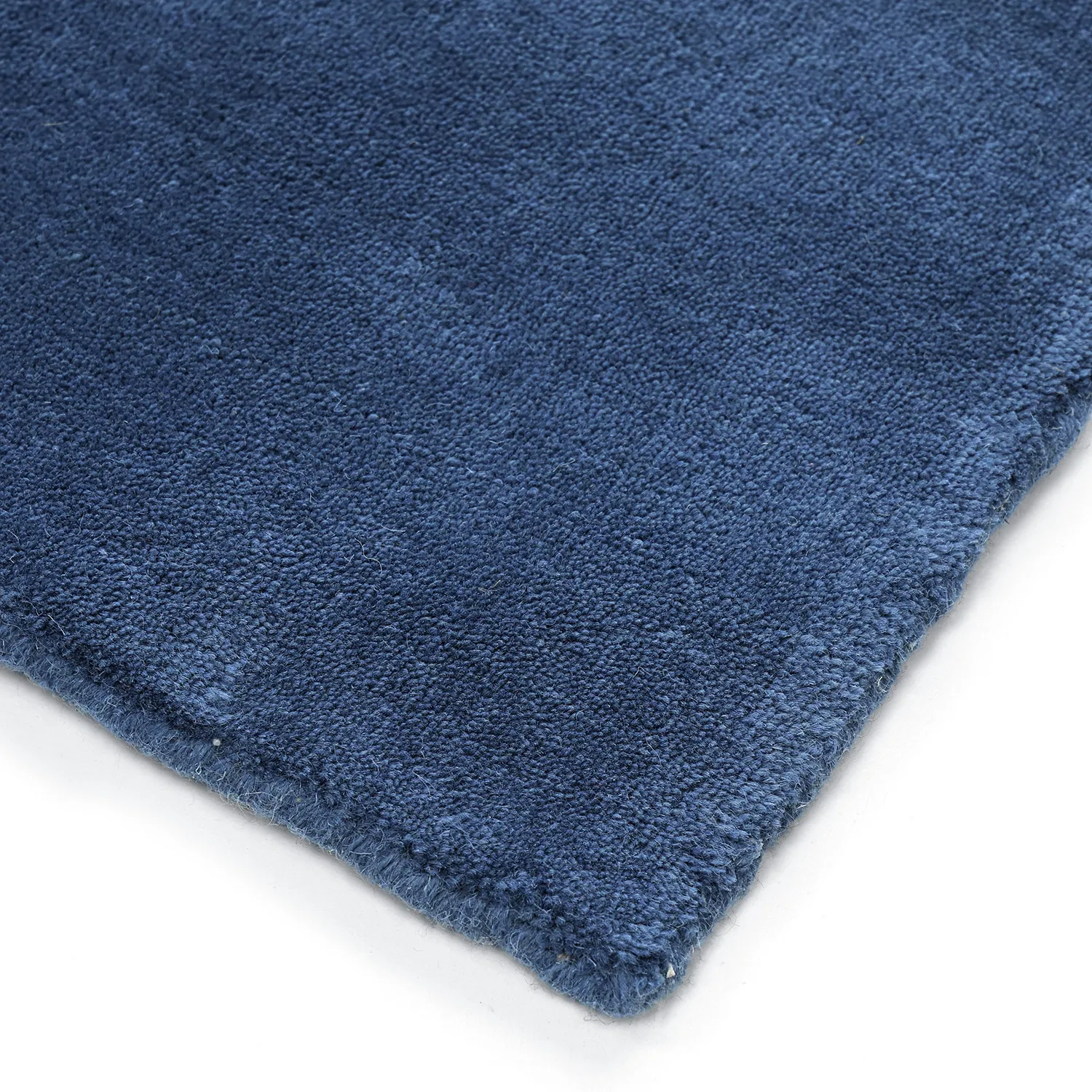 Uldtæppe - Rozel Handloom Wool Premium (marineblå)