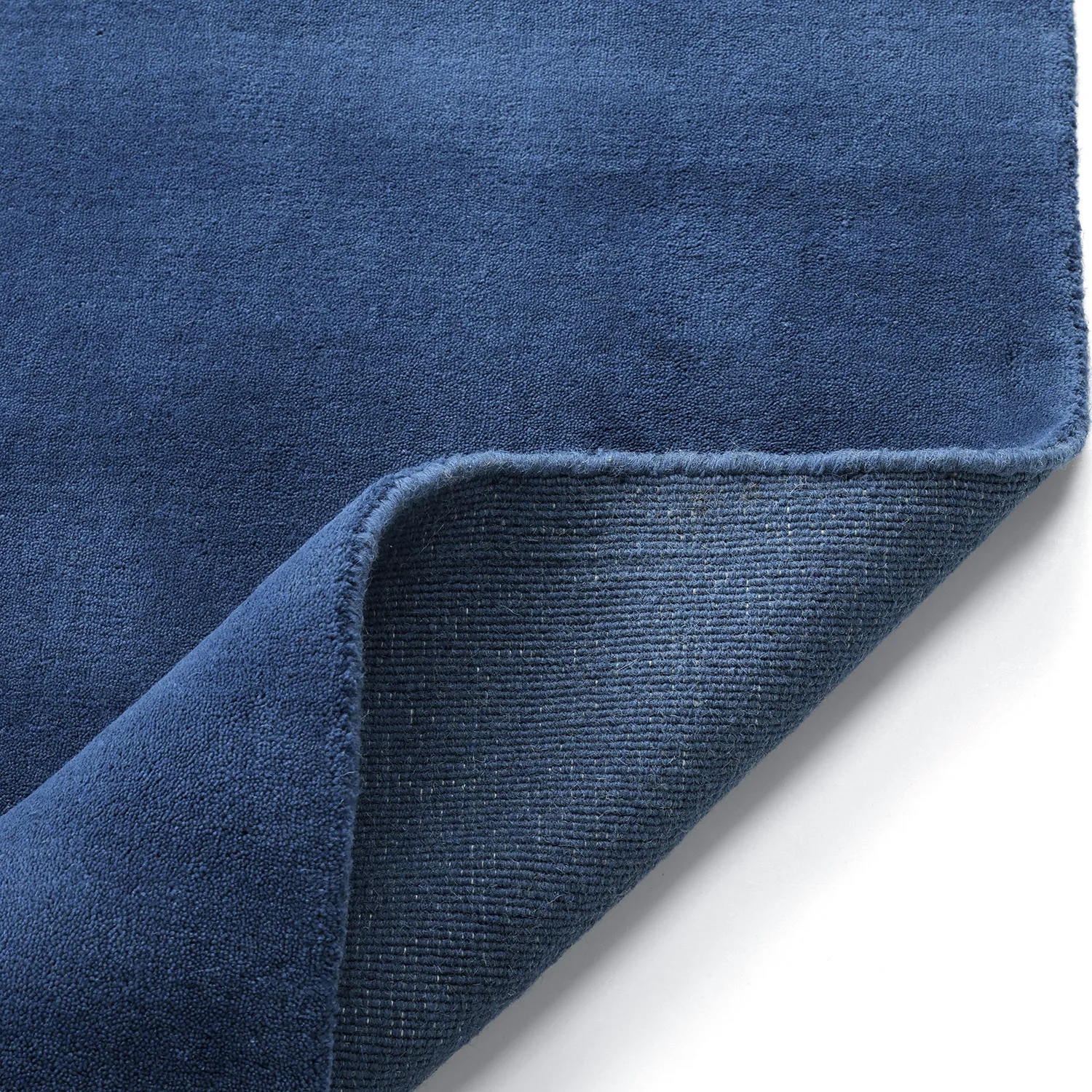 Uldtæppe - Rozel Handloom Wool Premium (marineblå)