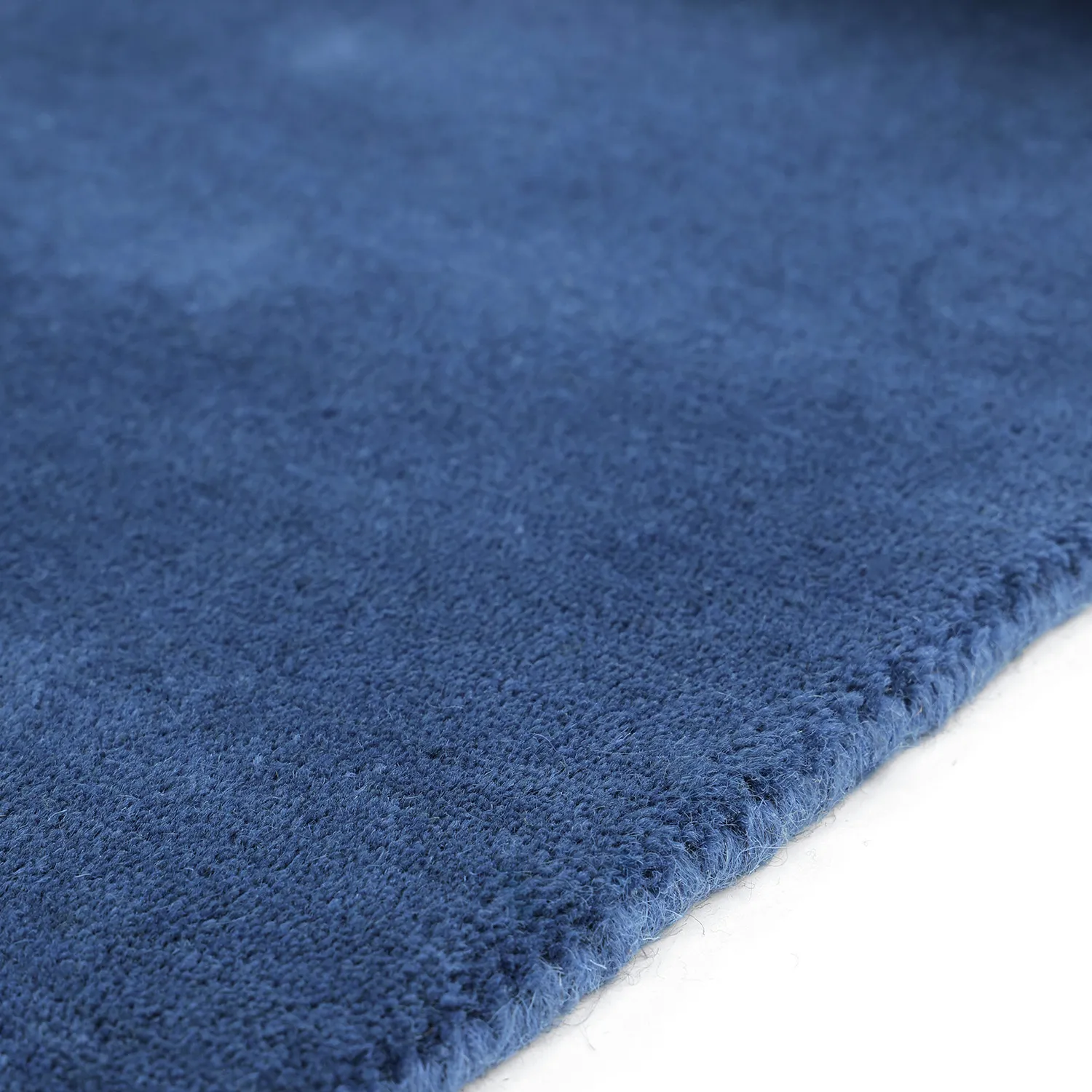 Uldtæppe - Rozel Handloom Wool Premium (marineblå)