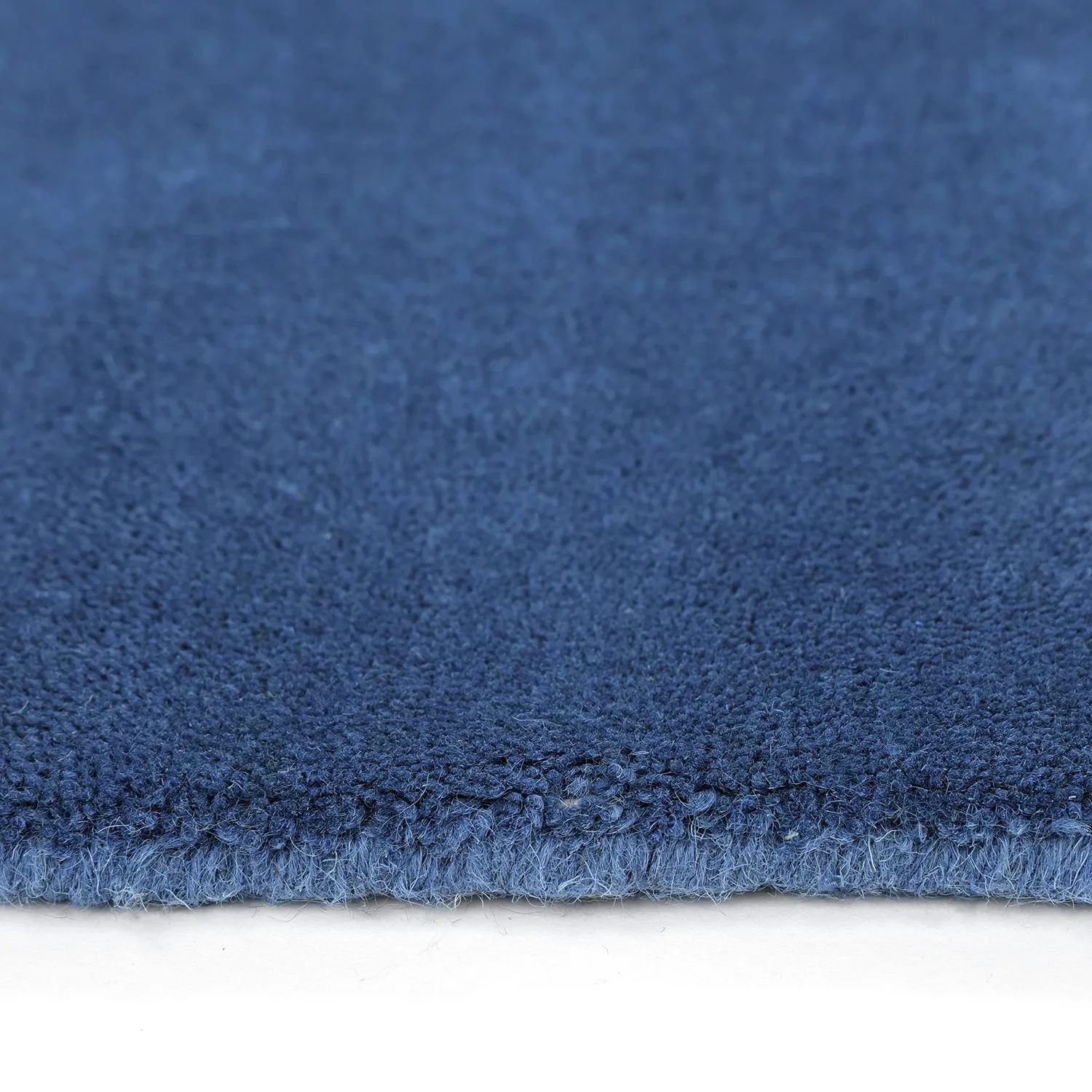 Uldtæppe - Rozel Handloom Wool Premium (marineblå)