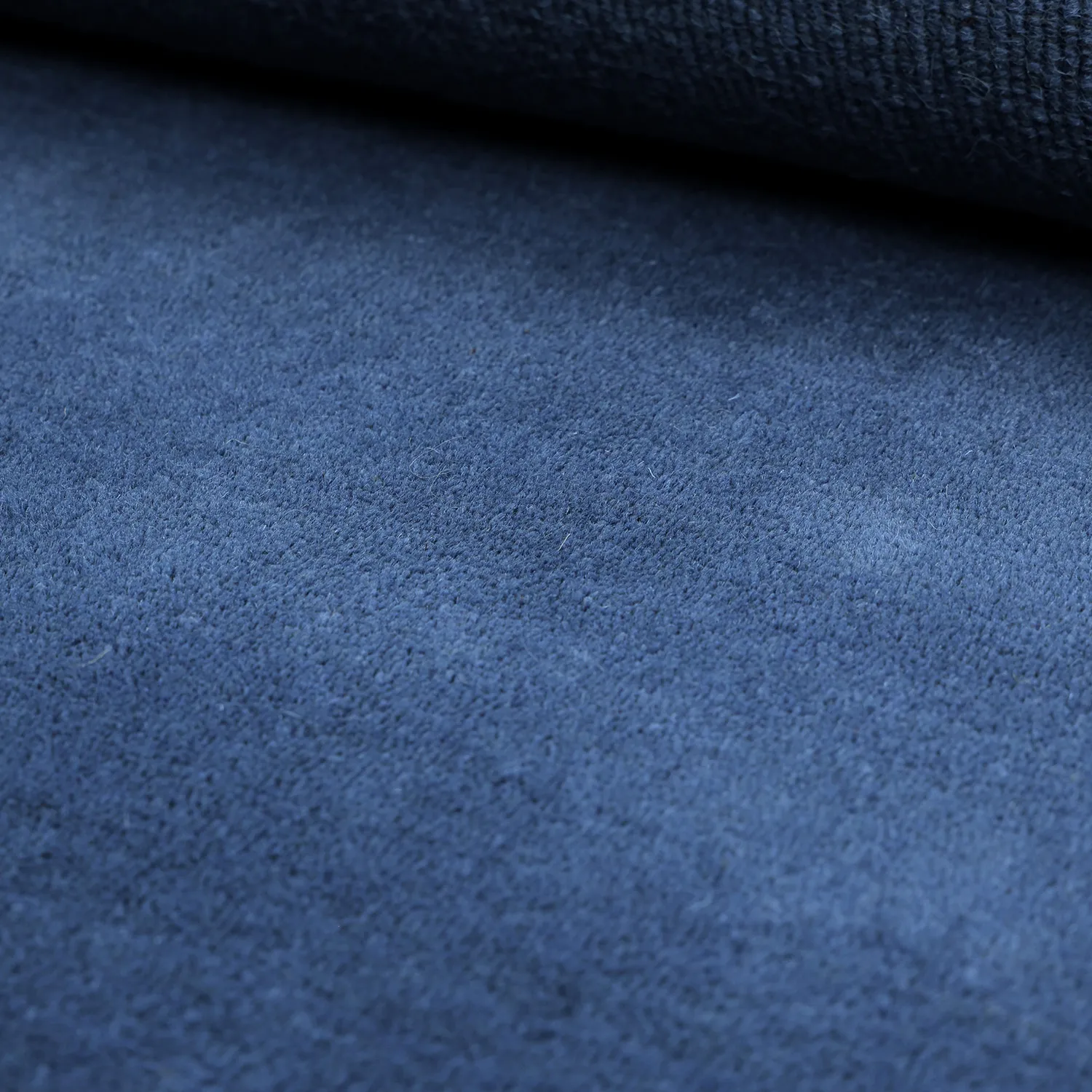 Uldtæppe - Rozel Handloom Wool Premium (marineblå)