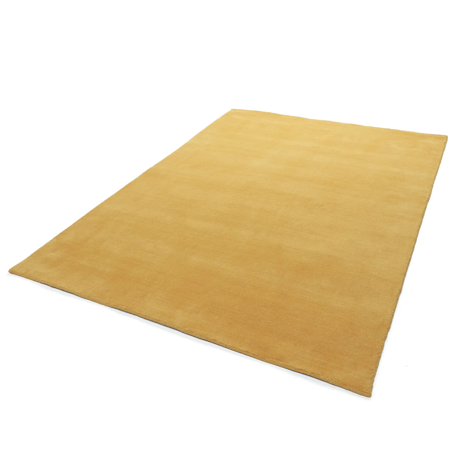 Uldtæppe - Rozel Handloom Wool Premium (okker)
