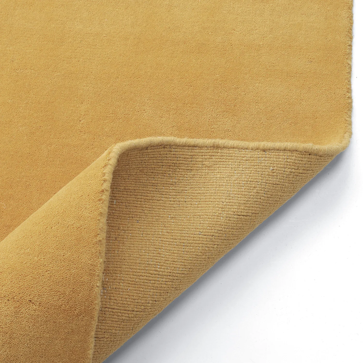 Uldtæppe - Rozel Handloom Wool Premium (okker)