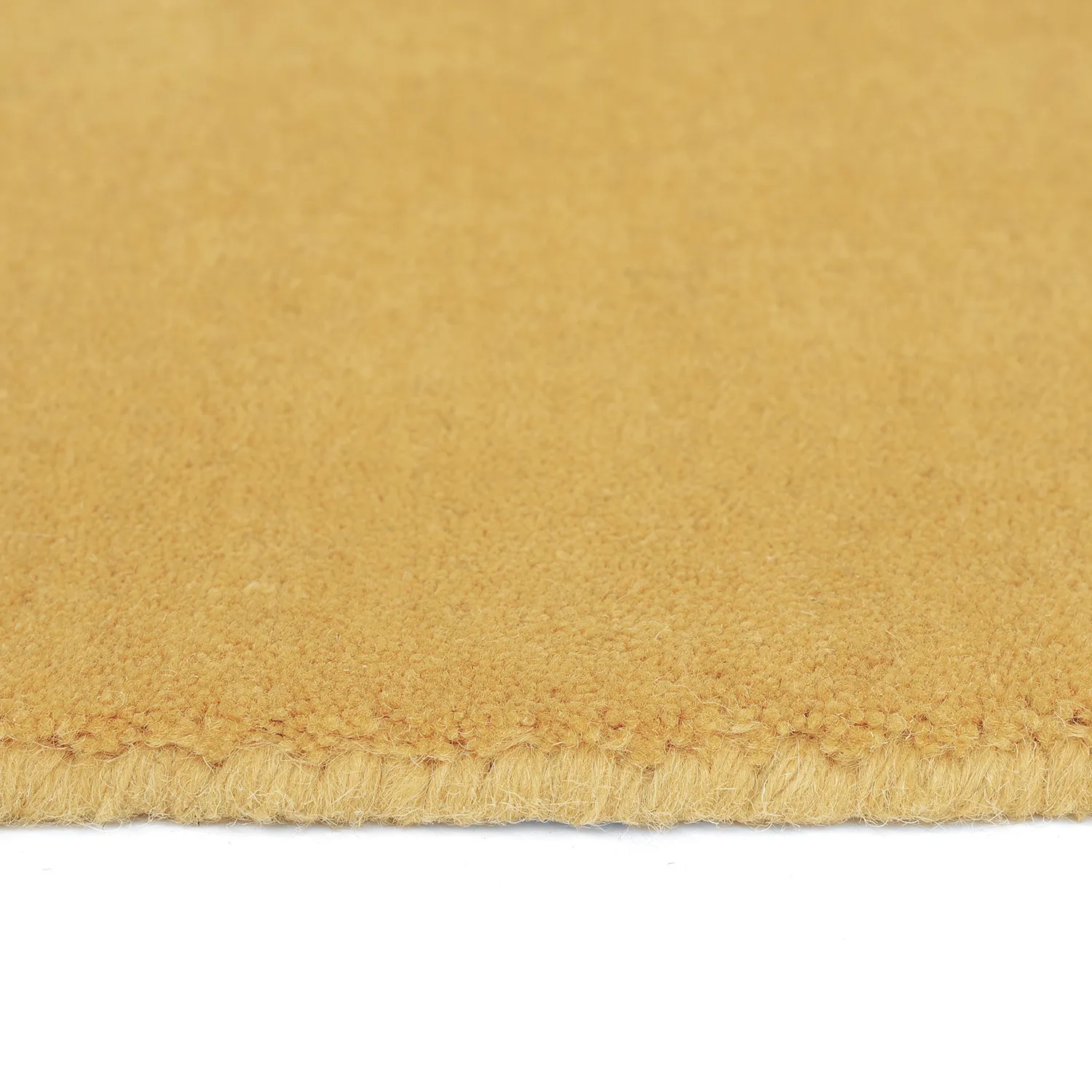 Uldtæppe - Rozel Handloom Wool Premium (okker)