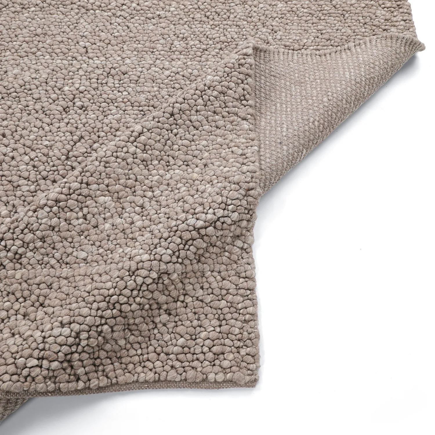 Uldtæppe - Sala Irregular Wool Bubble (taupe/hvid meleret)