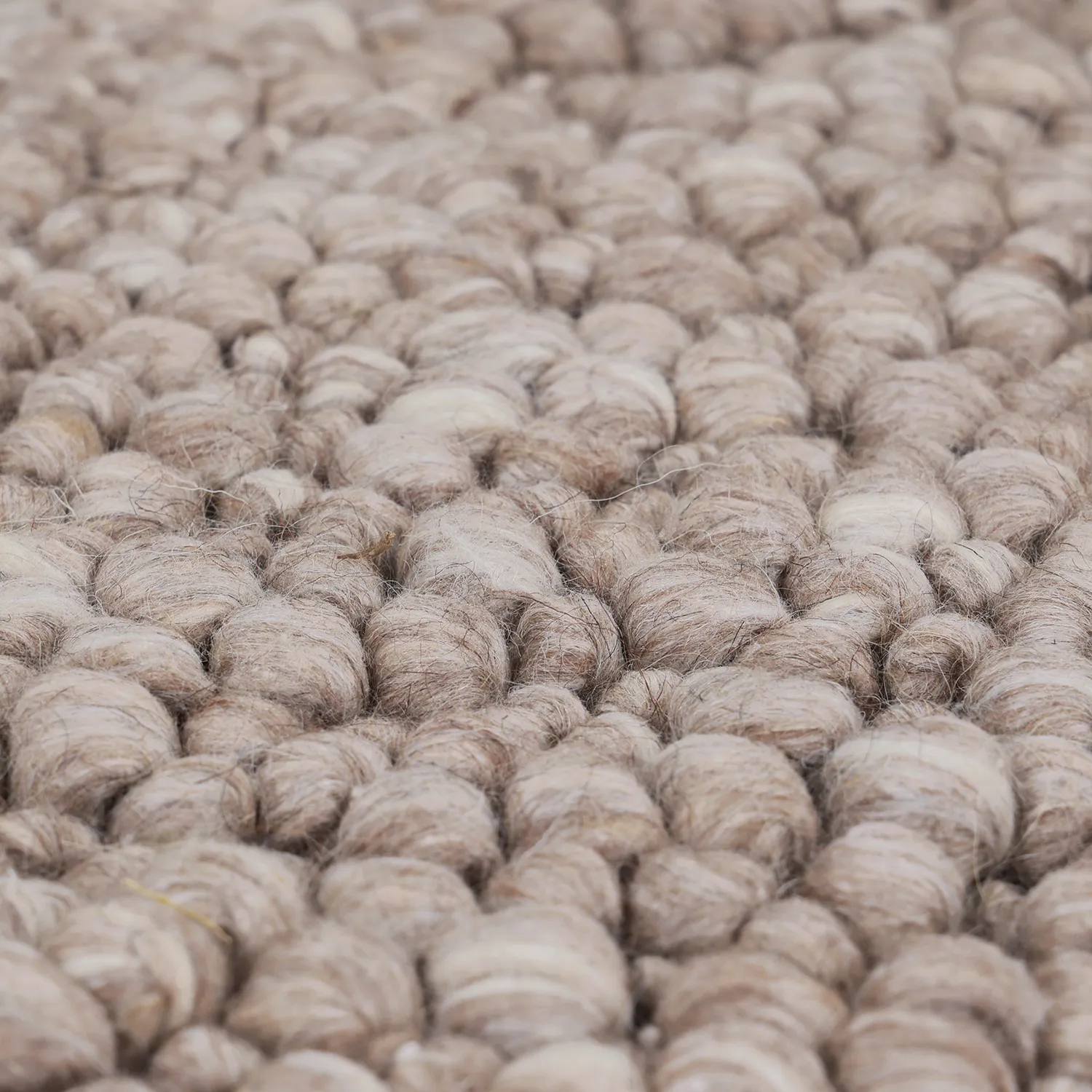 Uldtæppe - Sala Irregular Wool Bubble (taupe/hvid meleret)