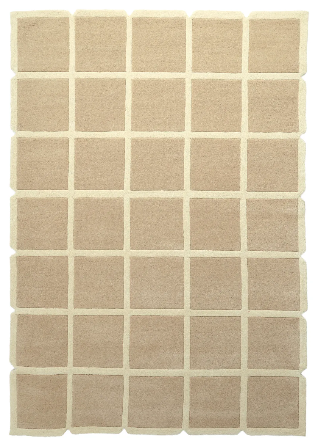 Uldtæppe - Syl Hand Tufted Wool Premium (beige/creme)