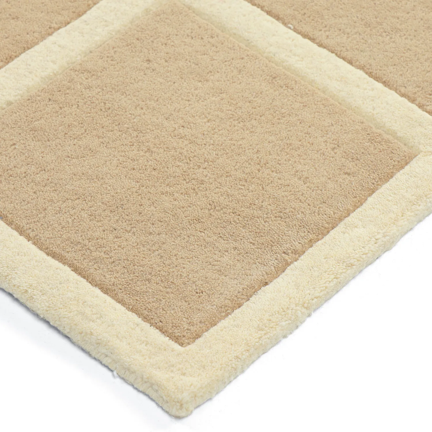 Uldtæppe - Syl Hand Tufted Wool Premium (beige/creme)
