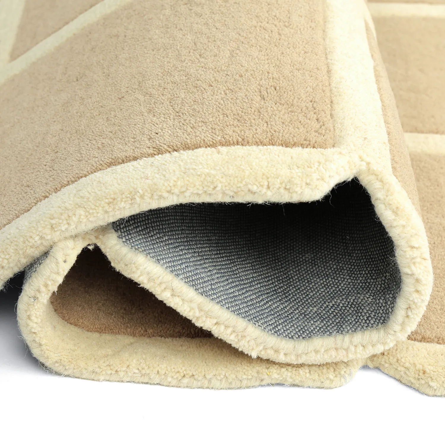 Uldtæppe - Syl Hand Tufted Wool Premium (beige/creme)