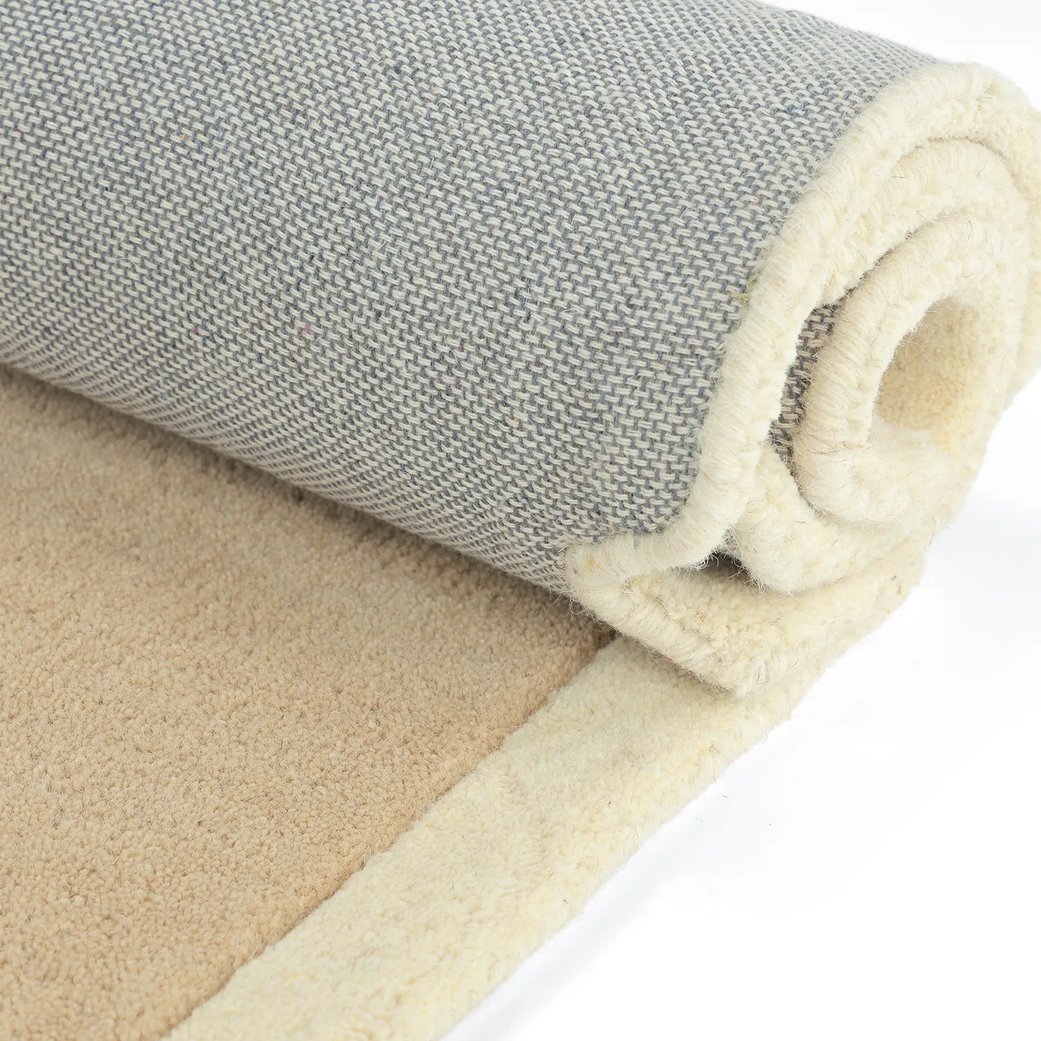 Uldtæppe - Syl Hand Tufted Wool Premium (beige/creme)