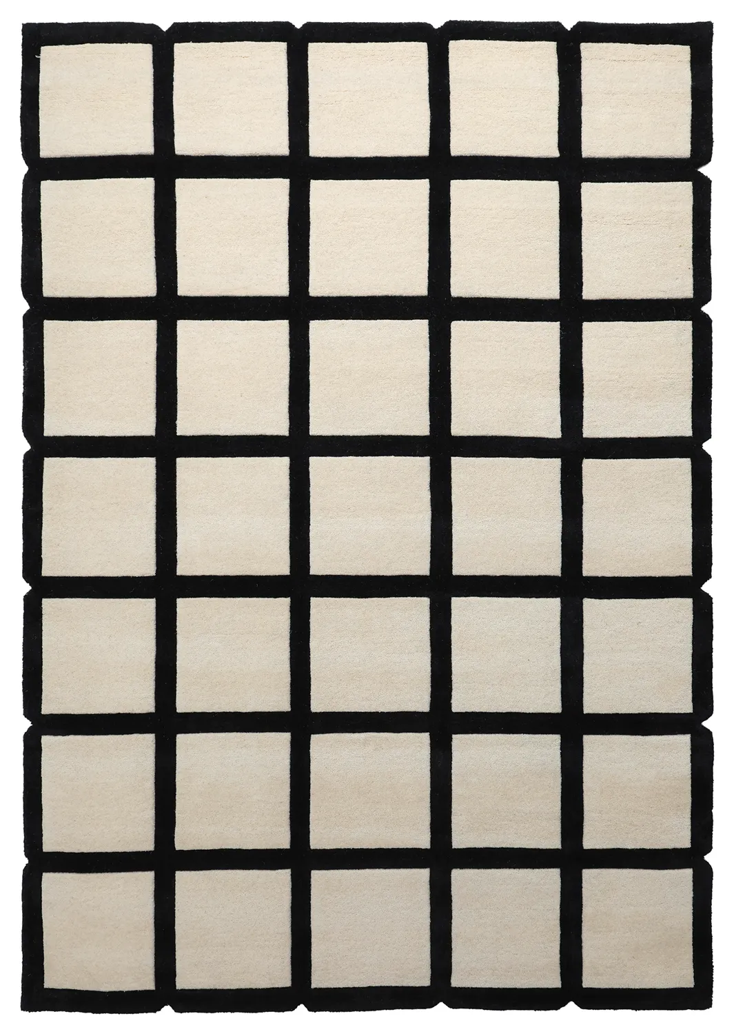 Uldtæppe - Syl Hand Tufted Wool Premium (sort/hvid)