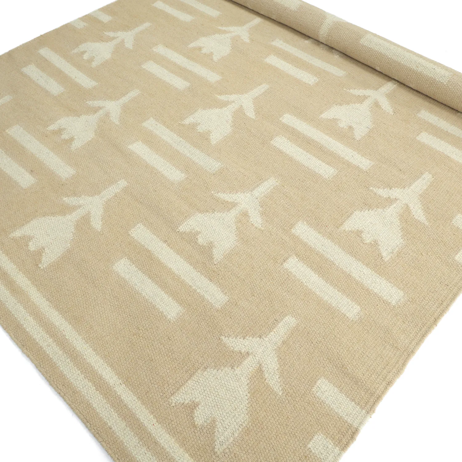 Uldtæppe - Tomar (beige/creme)