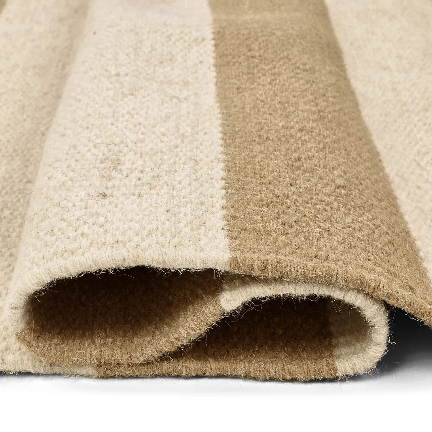 Uldtæppe - Torquay (hvid/beige)