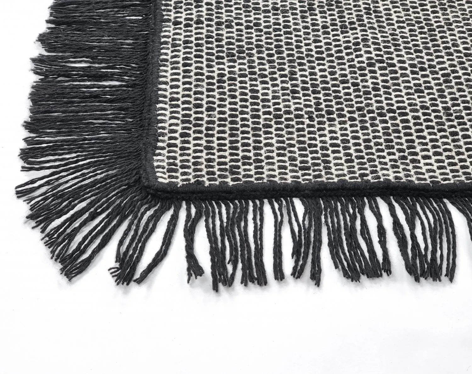 Uldtæppe - Pike (sort)