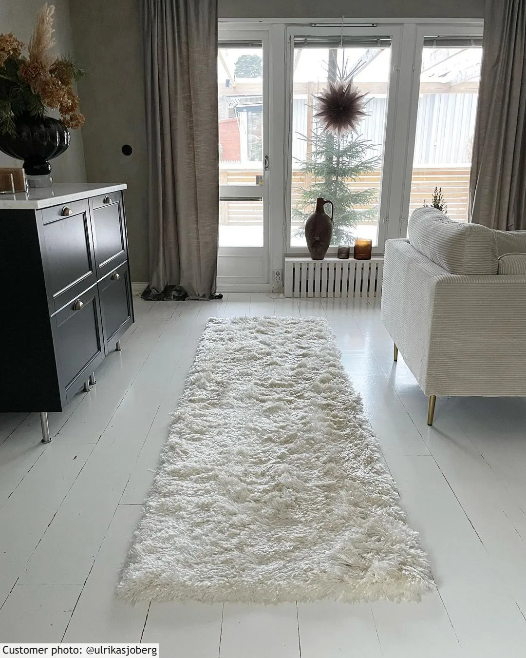 Ryatæpper - Janjira (hvid)