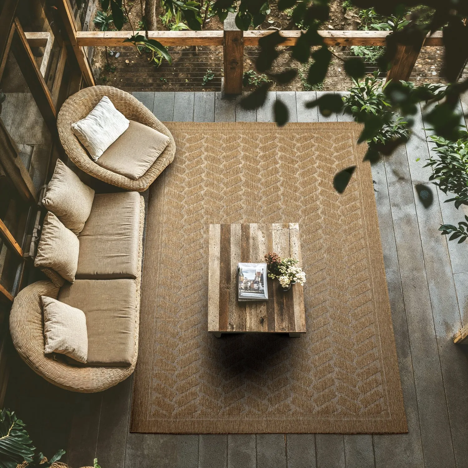 Tæpper til indendørs/udendørs brug - Aria (jute)