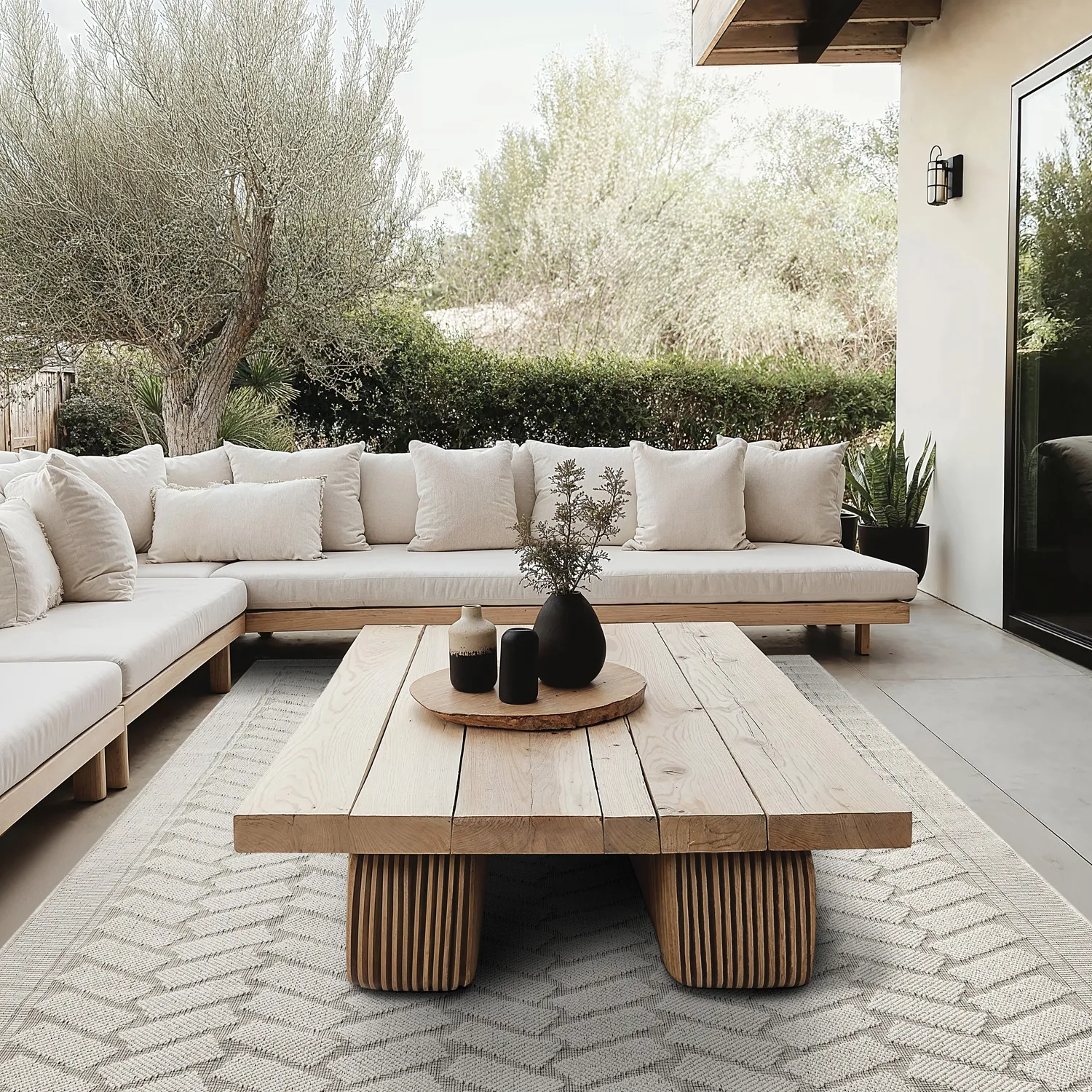 Tæpper til indendørs/udendørs brug - Aria (off-white)